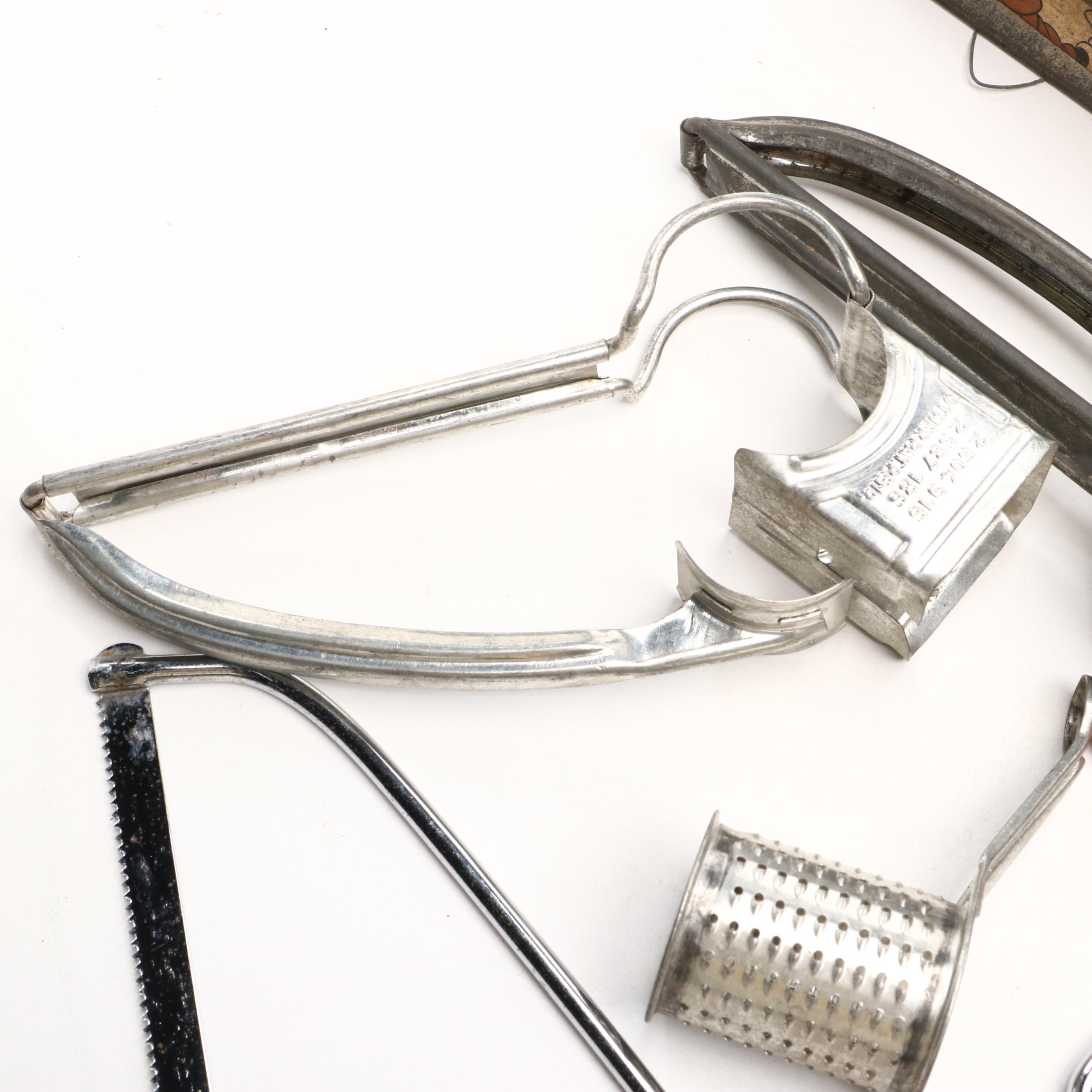 Sunbeam Toaster, Dazey Juicer, Nesco Funnel, and Other Kitchen Gadgets