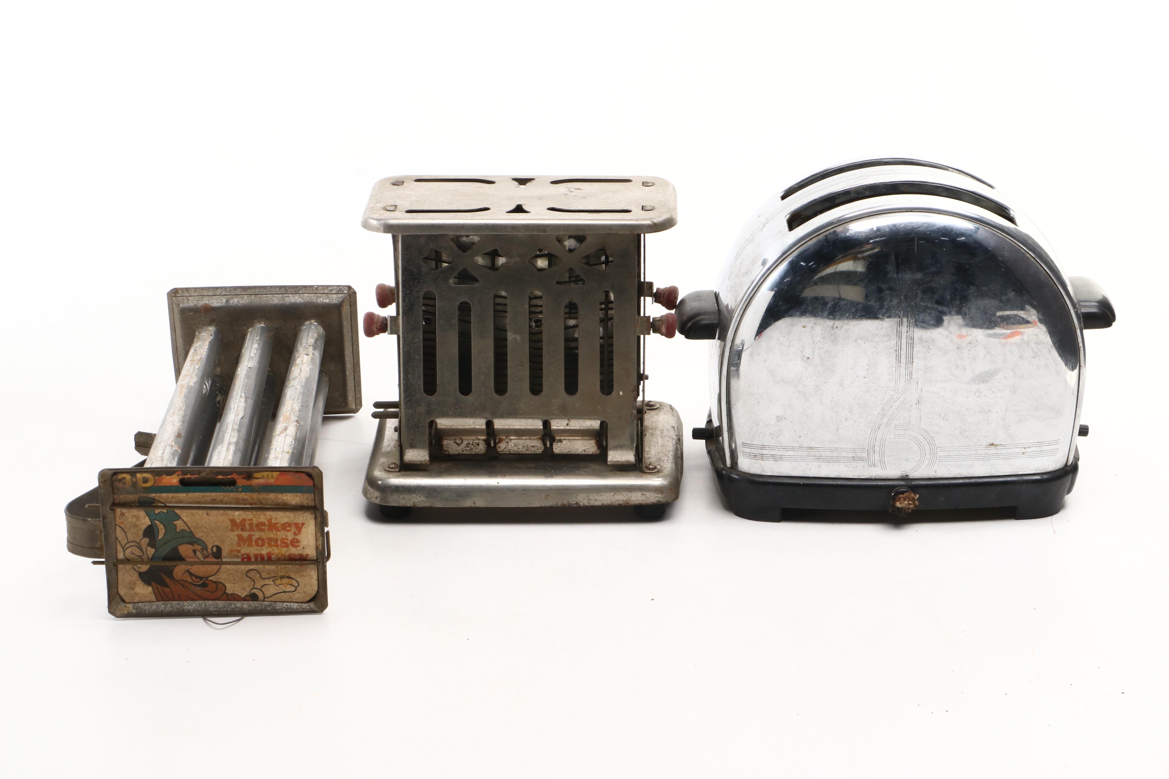 Sunbeam Toaster, Dazey Juicer, Nesco Funnel, and Other Kitchen Gadgets