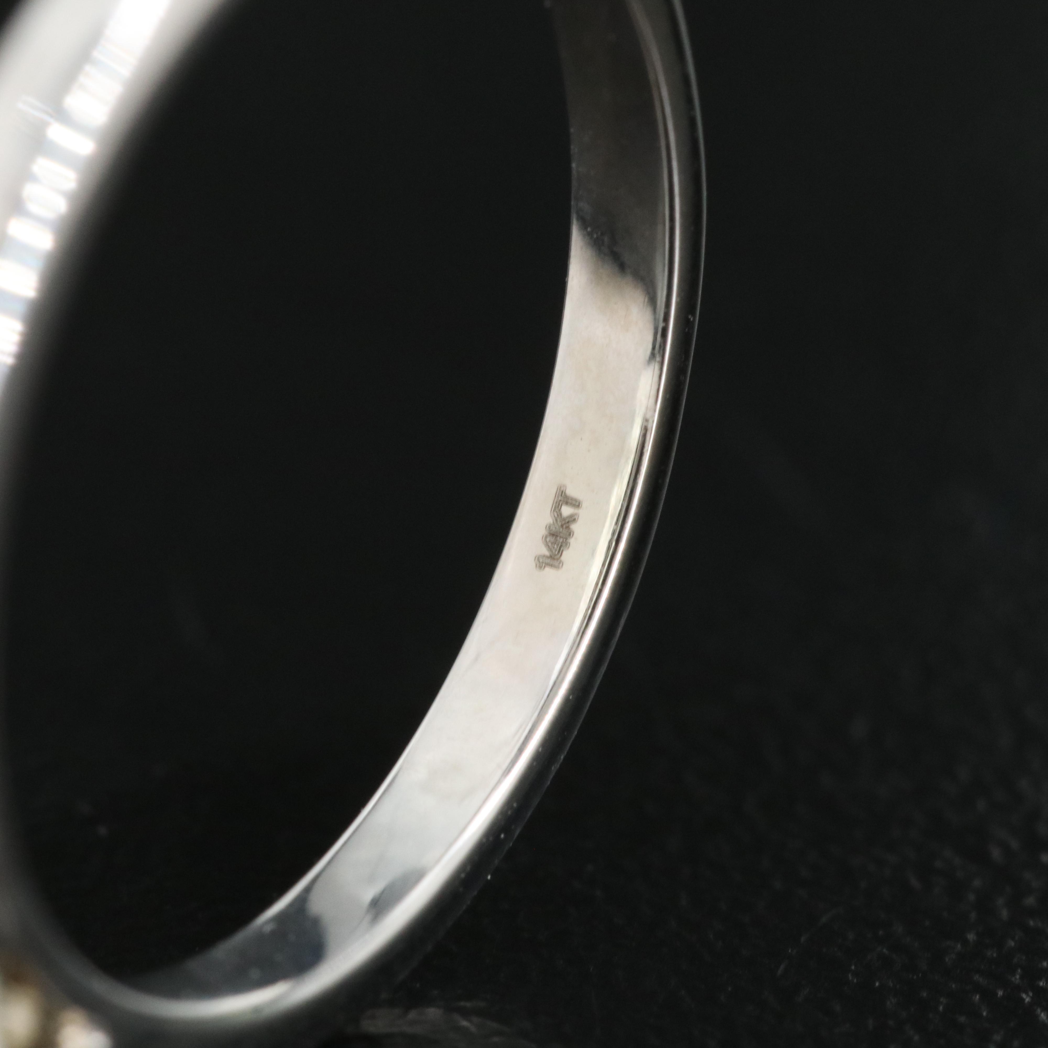 14K 1.30 CT Lab Grown Fancy Blue Diamond Solitaire Ring