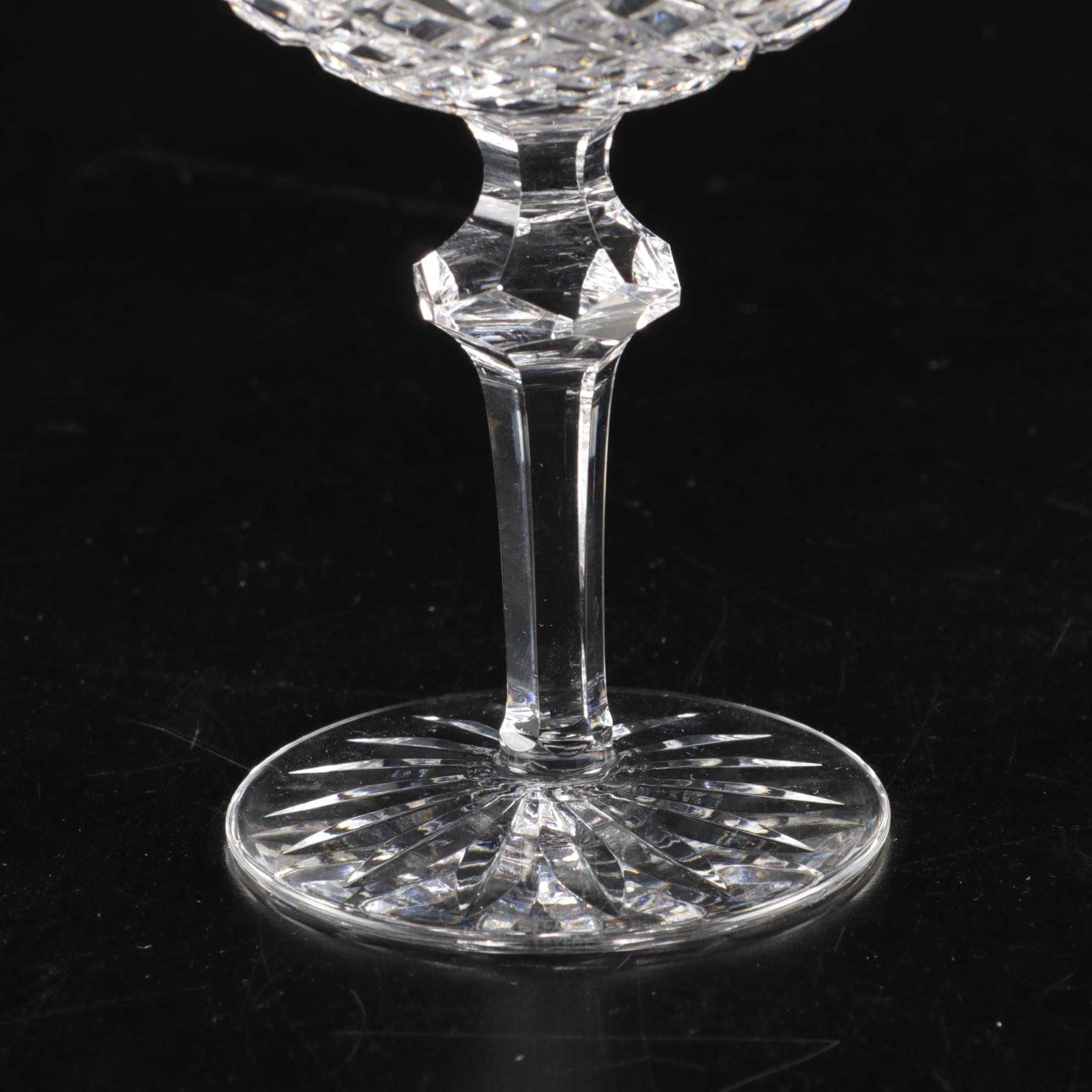 Waterford "Powerscourt" Crystal Champagne Coupes/Tall Sherbets, Set of Eleven