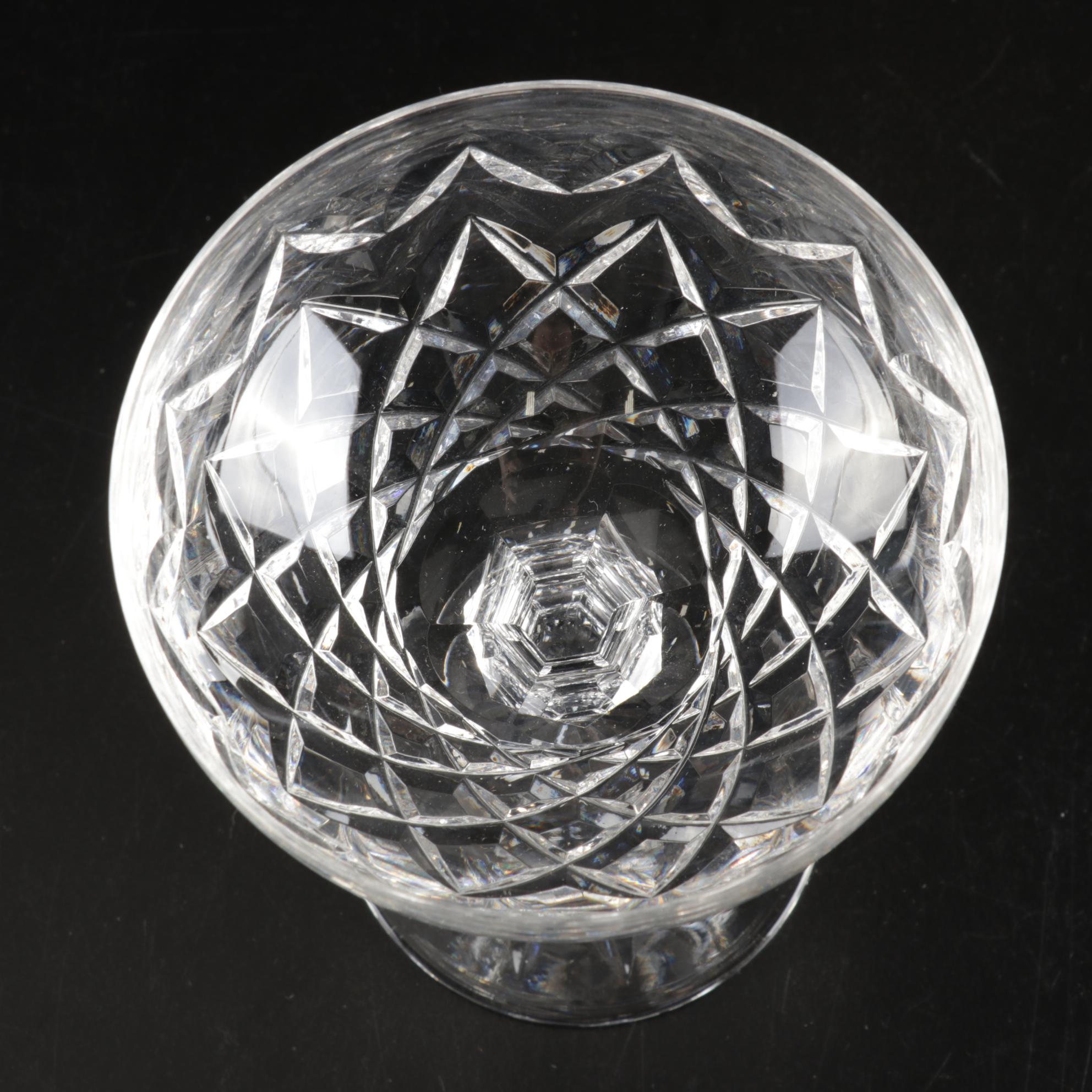 Waterford "Powerscourt" Crystal Champagne Coupes/Tall Sherbets, Set of Eleven