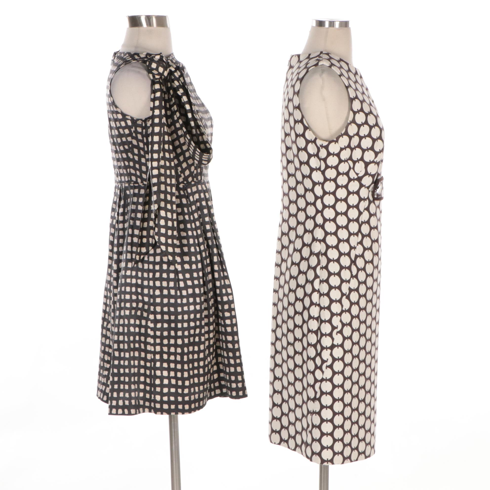 Tory Burch and Banana Republic Silk and Cotton Cocktail Dresses