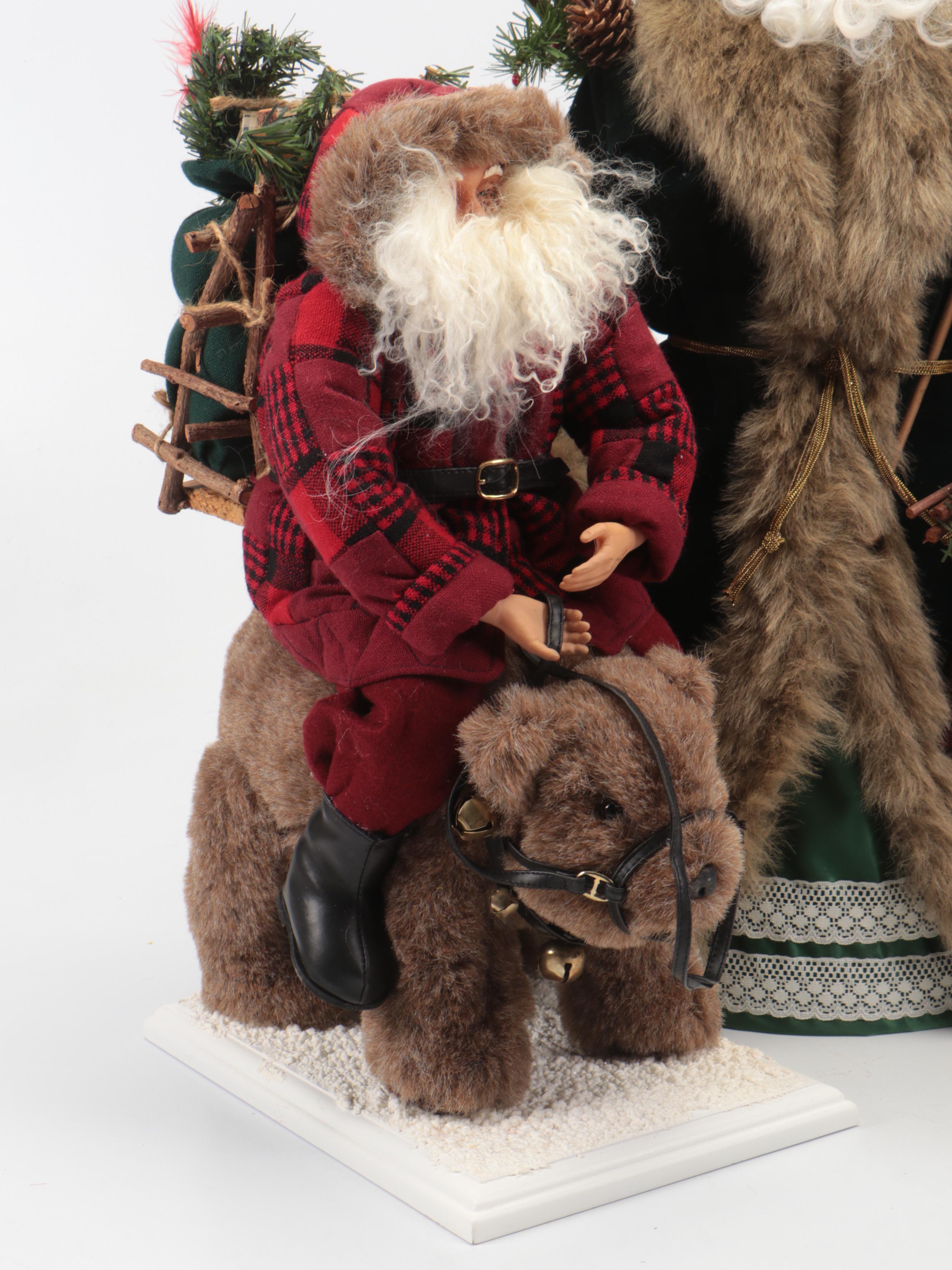 Kathy Sulewski for Papel Giftware "Cabin Creek" and More Santa Figurines