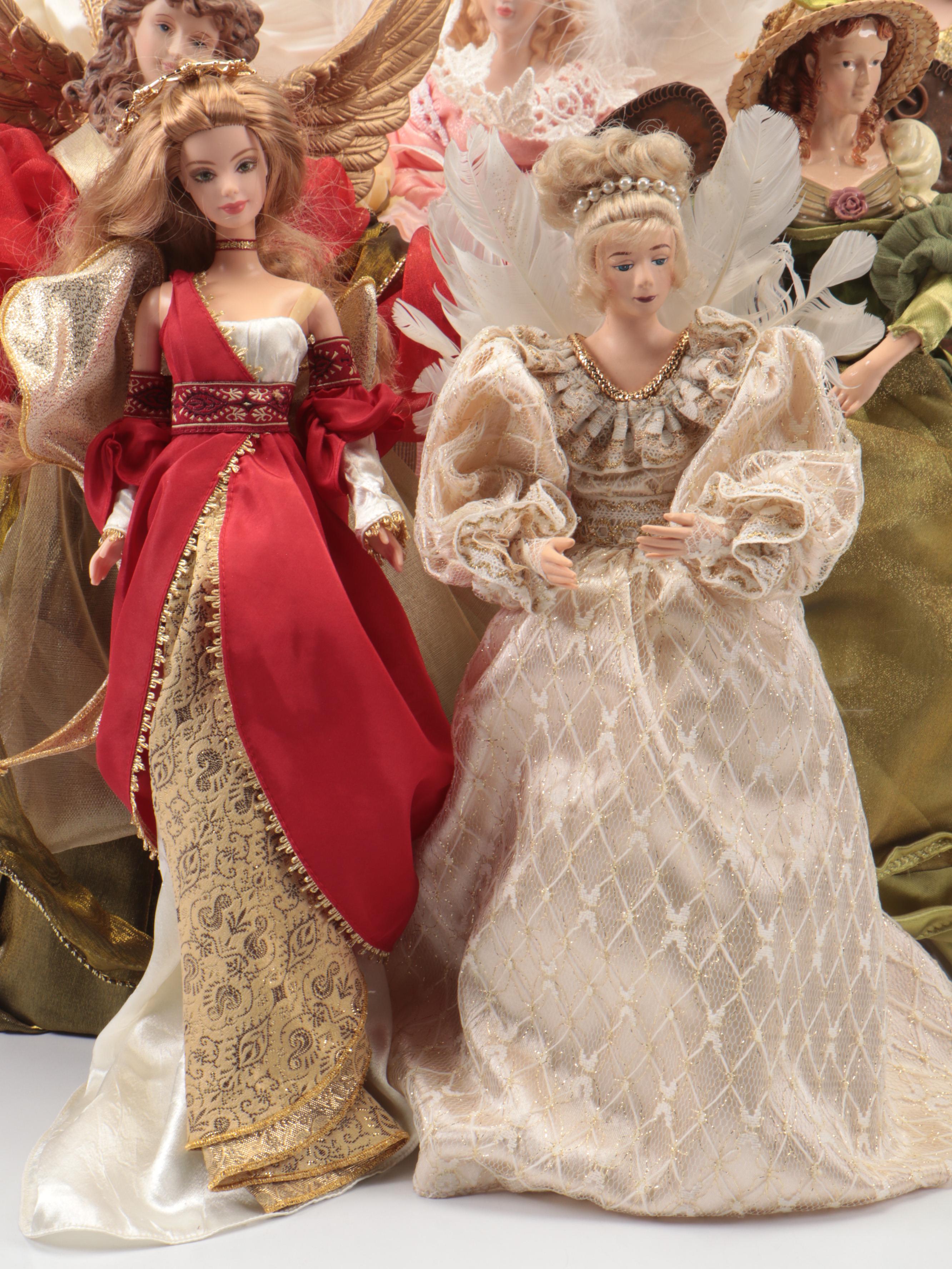 Barbie "Holiday Angel" Doll with Angel Christmas Tree Toppers