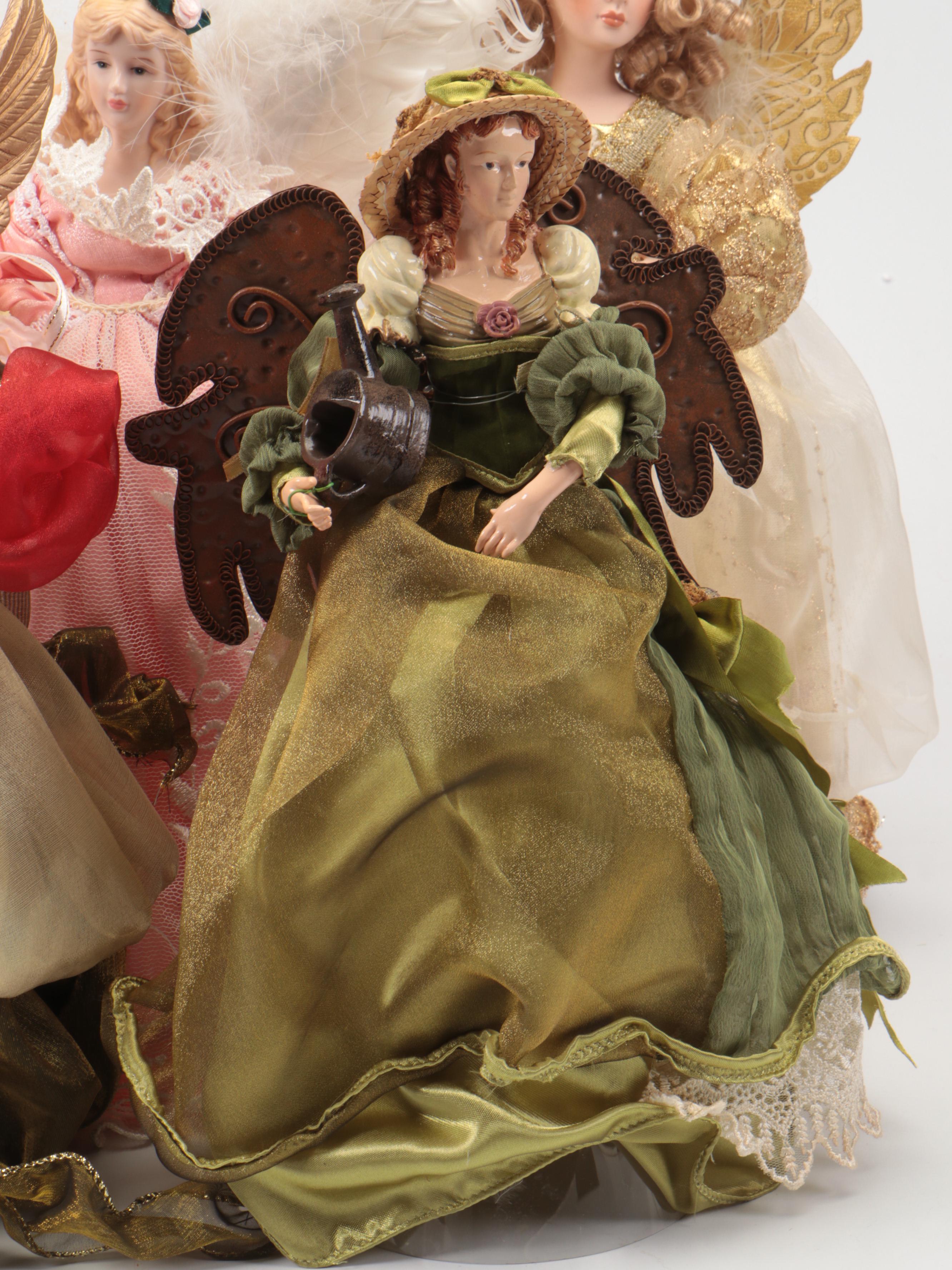 Barbie "Holiday Angel" Doll with Angel Christmas Tree Toppers