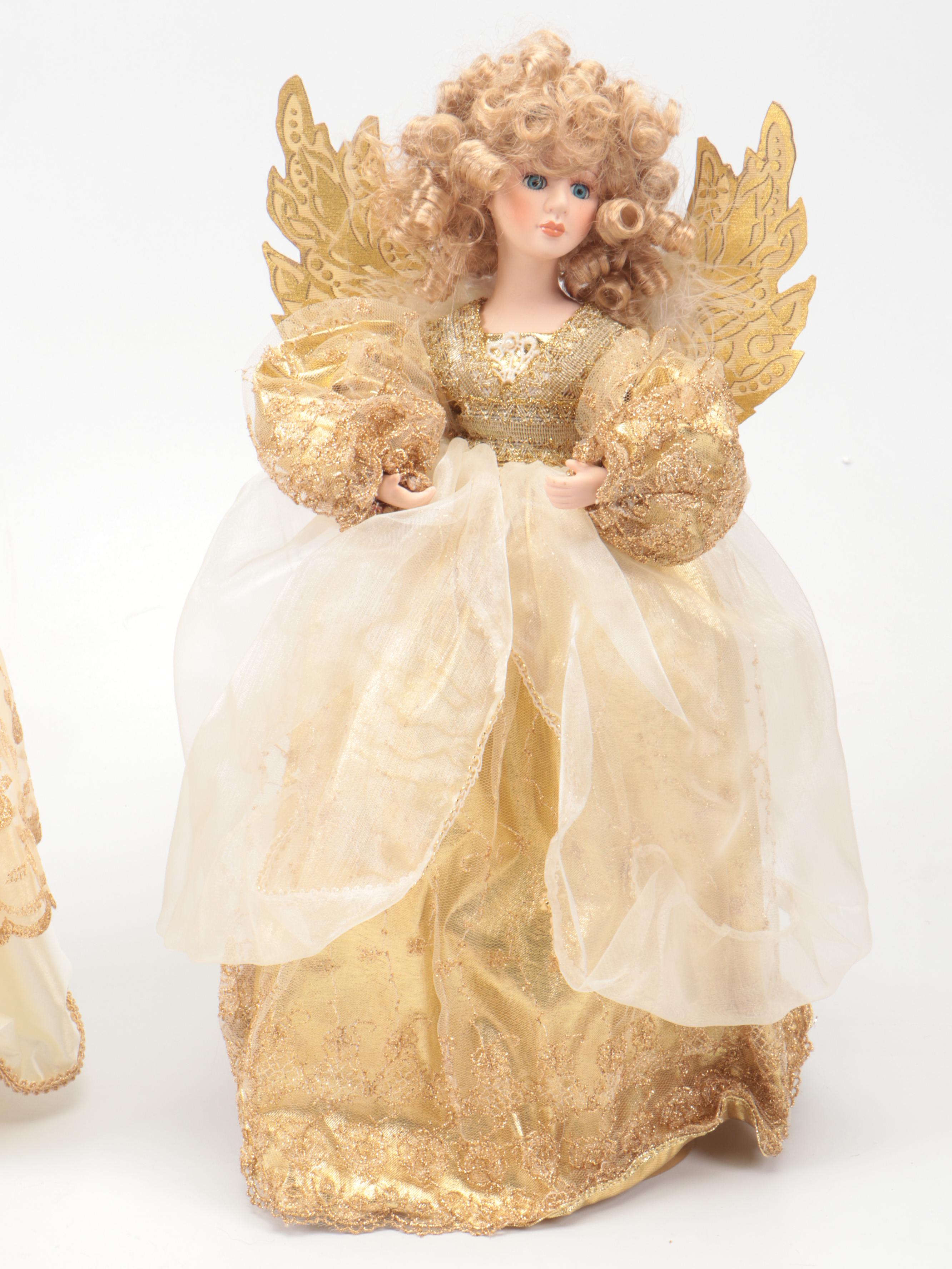 Barbie "Holiday Angel" Doll with Angel Christmas Tree Toppers
