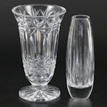 Waterford Crystal "Balmoral" Flower Vase with Rogaska "Soho" Bud Vase