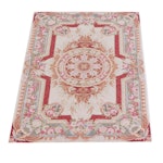 4' x 6'1 Handmade Sino-French Aubusson Needlepoint Area Rug