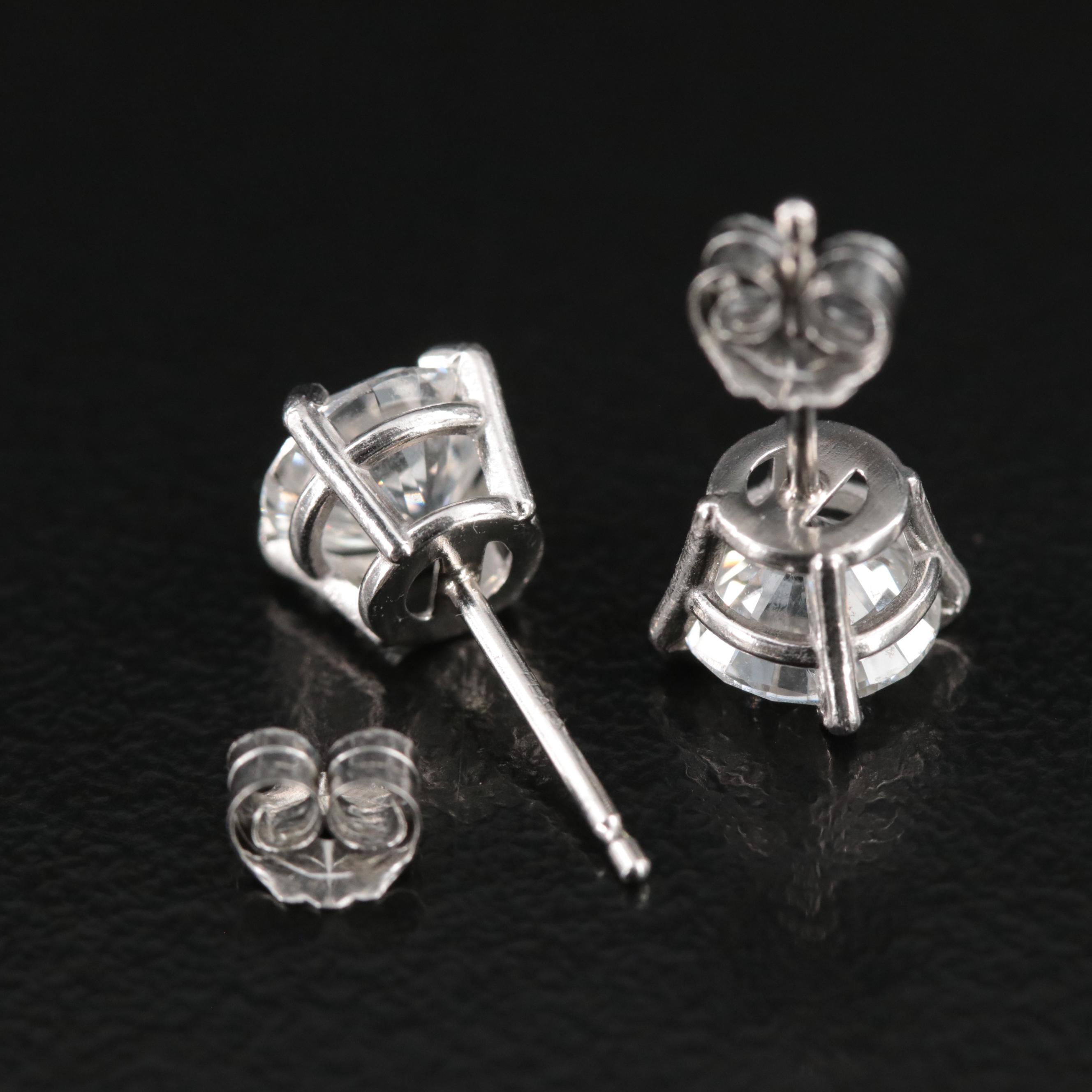 Platinum 2.00 CTW Diamond Stud Earrings