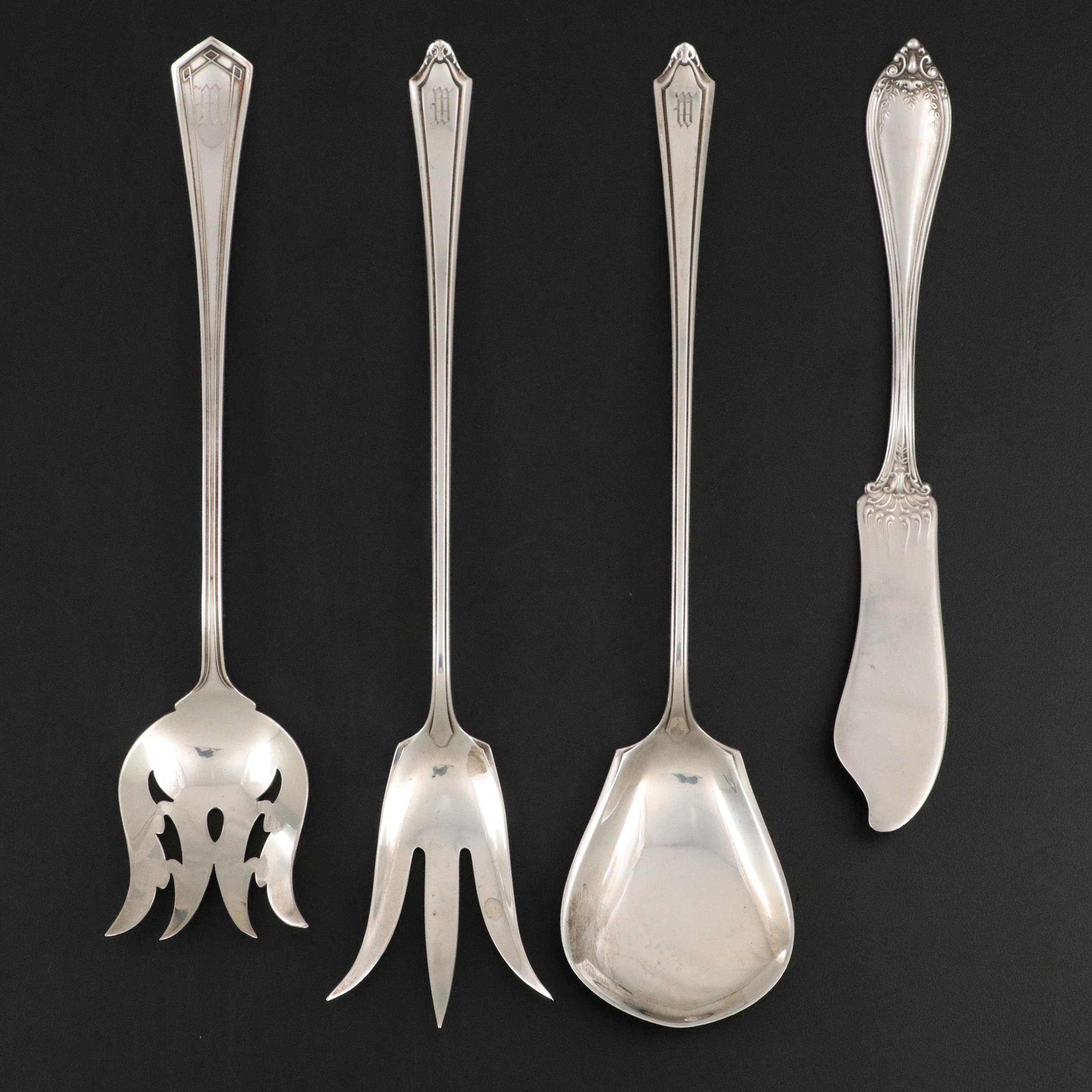Towle "Dorothy Manners" Sterling Salad Serving Set with More Sterling Serveware