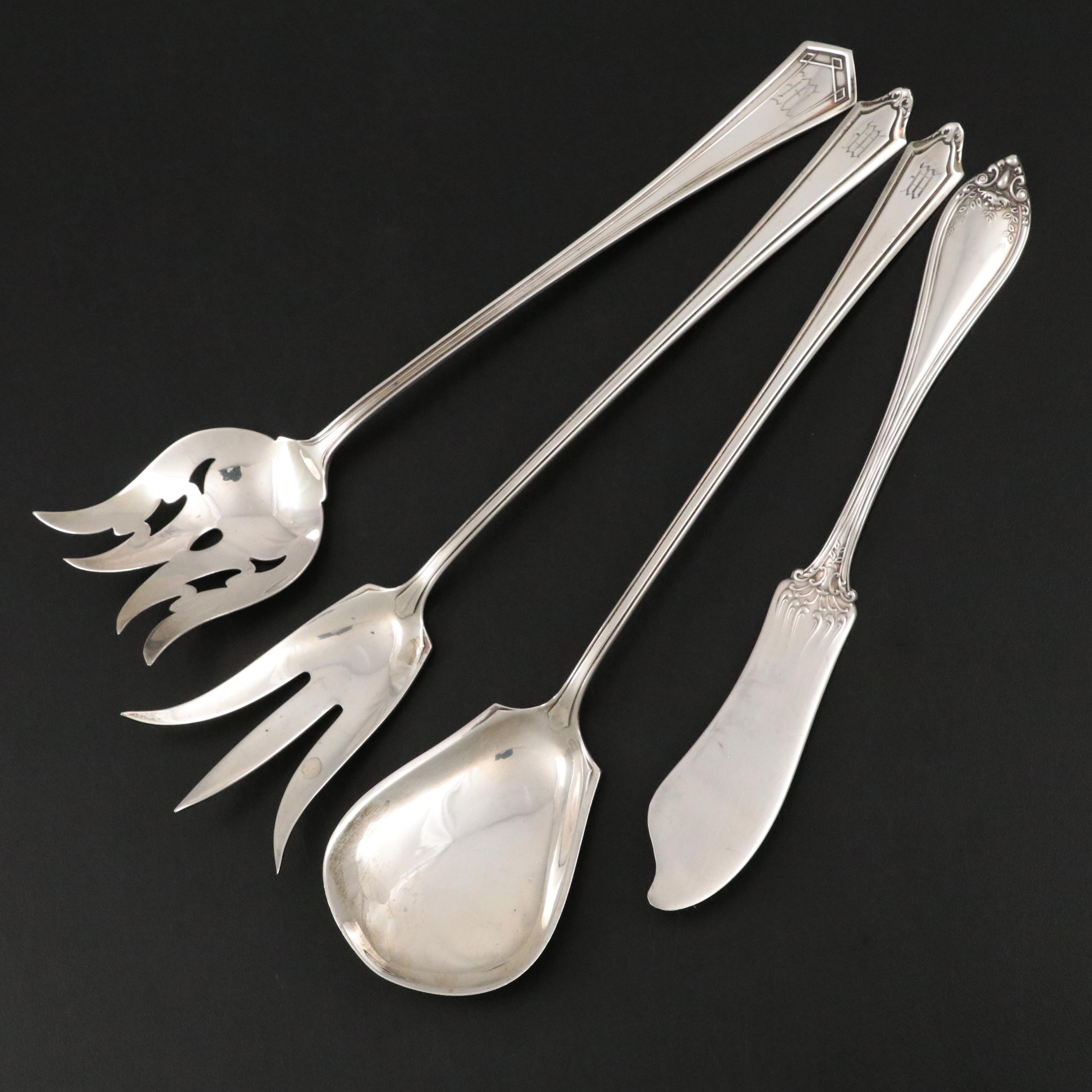 Towle "Dorothy Manners" Sterling Salad Serving Set with More Sterling Serveware