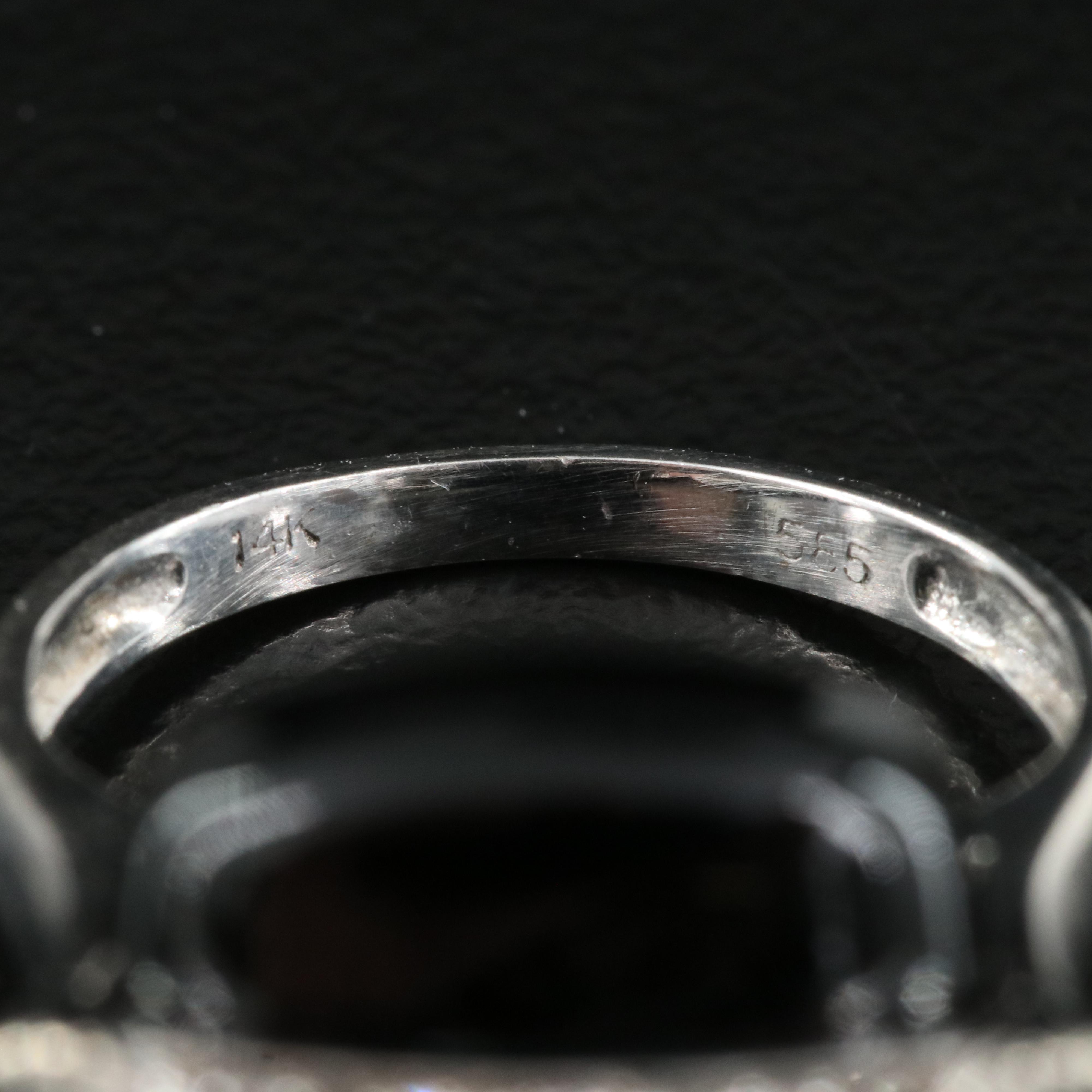 14K Black Onyx, Ruby and Diamond "Longevity" Ring