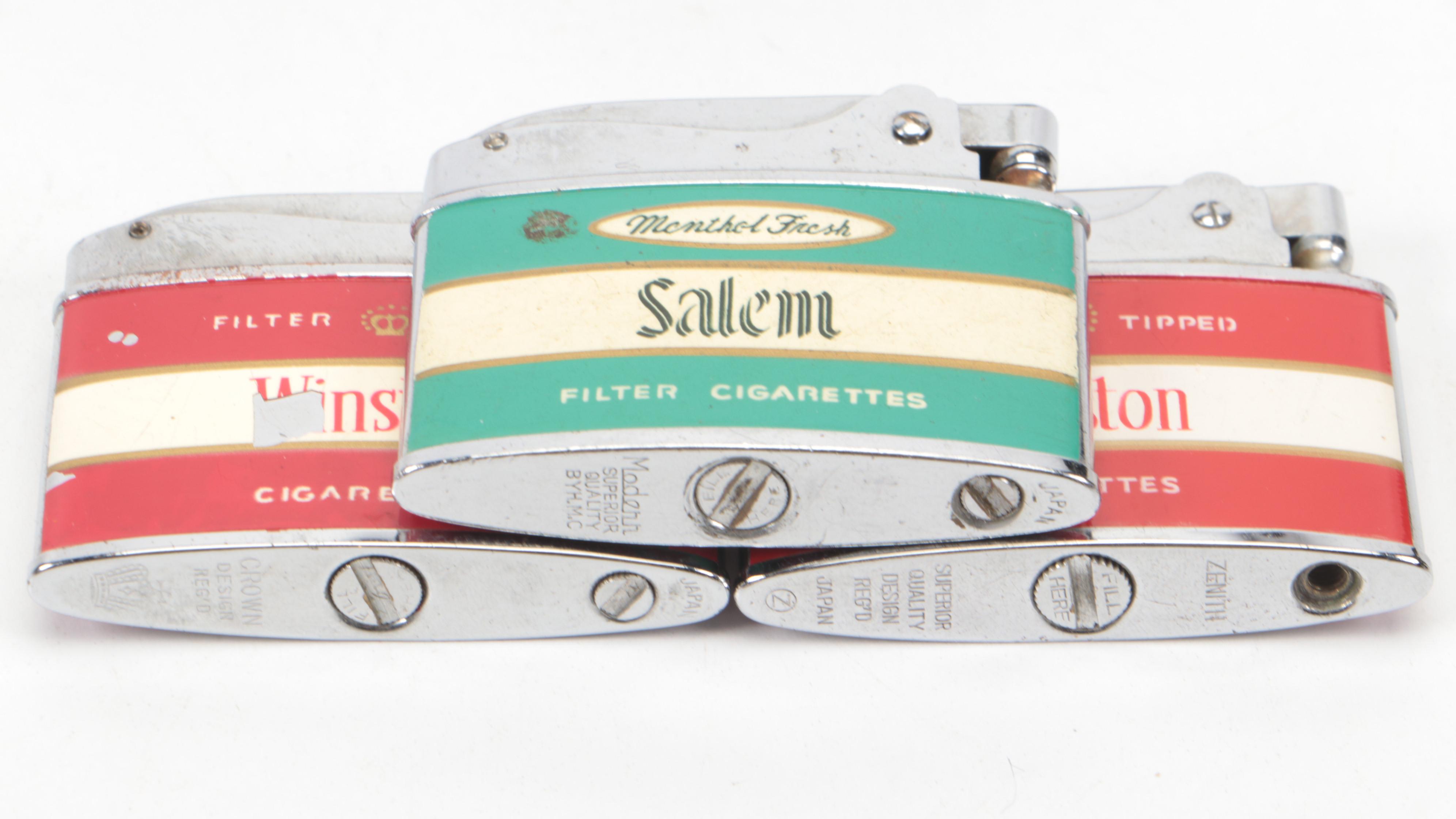 Penguin Guam Enameled Lighter with Other Enamel Licensed Cigarette Lighters