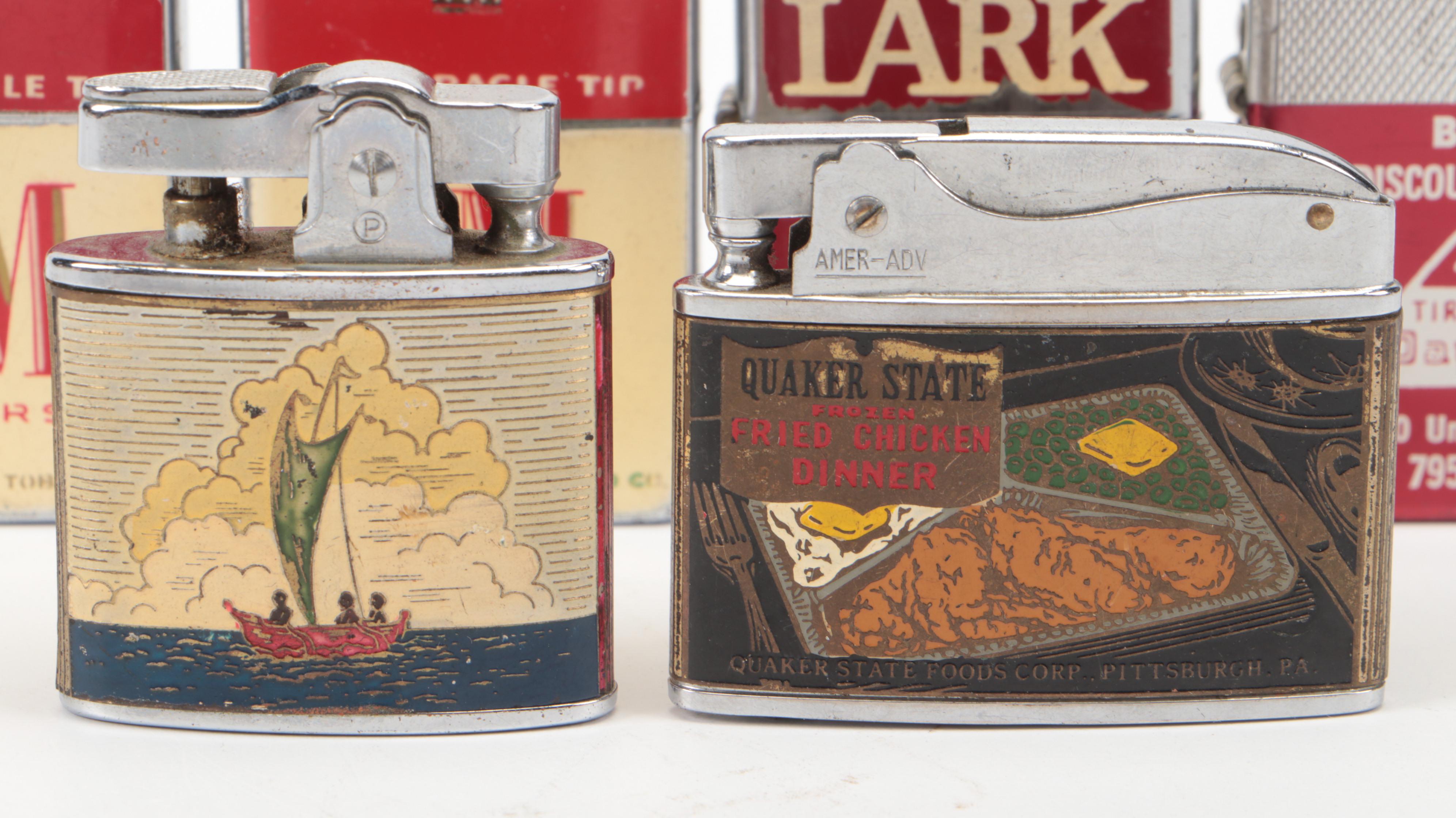 Penguin Guam Enameled Lighter with Other Enamel Licensed Cigarette Lighters