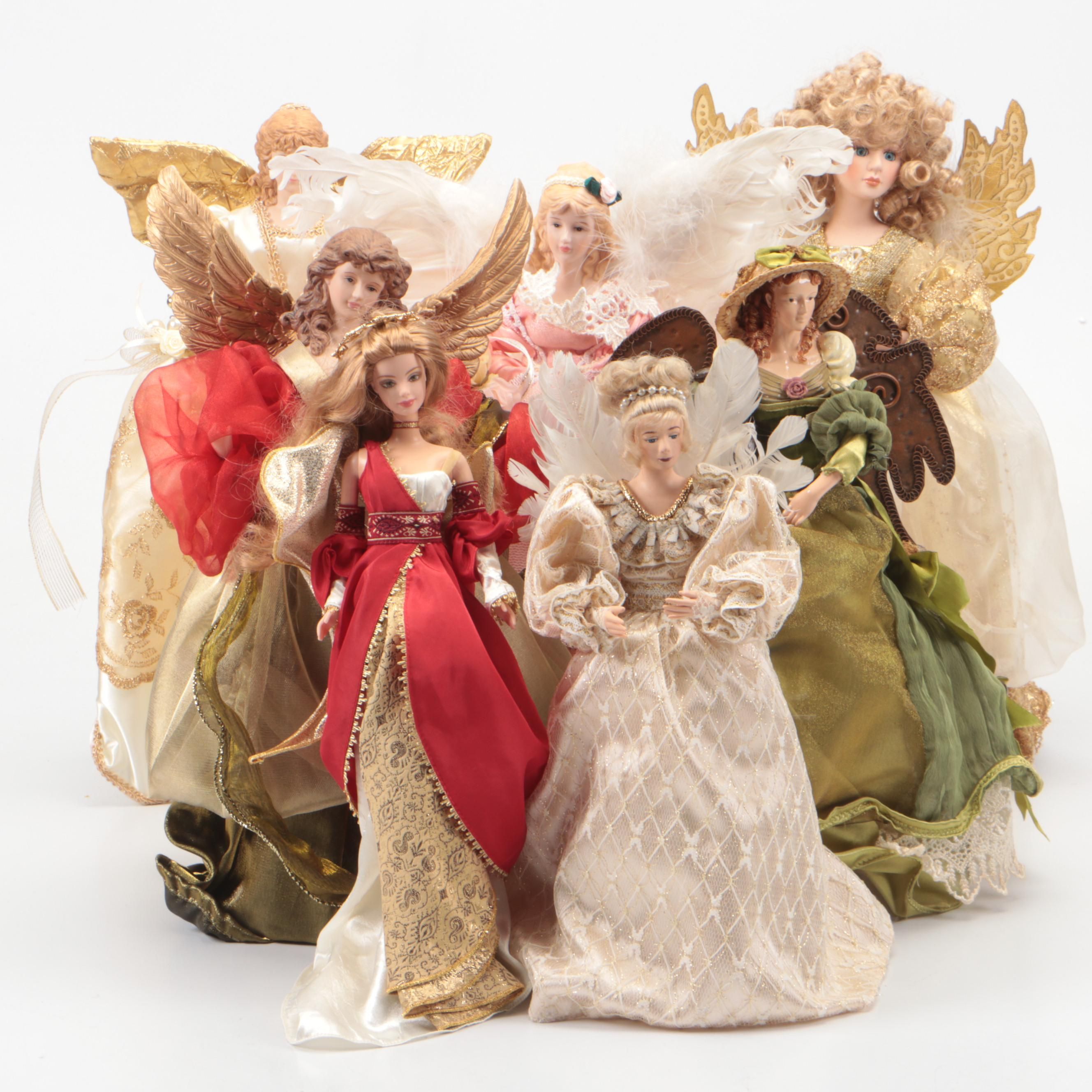 Barbie "Holiday Angel" Doll with Angel Christmas Tree Toppers