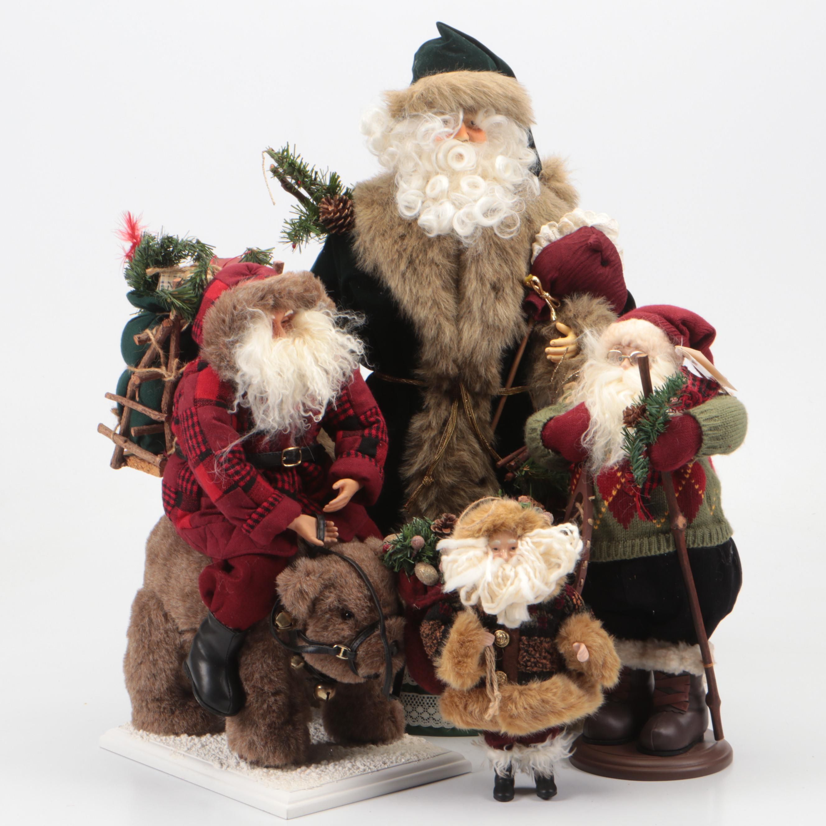 Kathy Sulewski for Papel Giftware "Cabin Creek" and More Santa Figurines