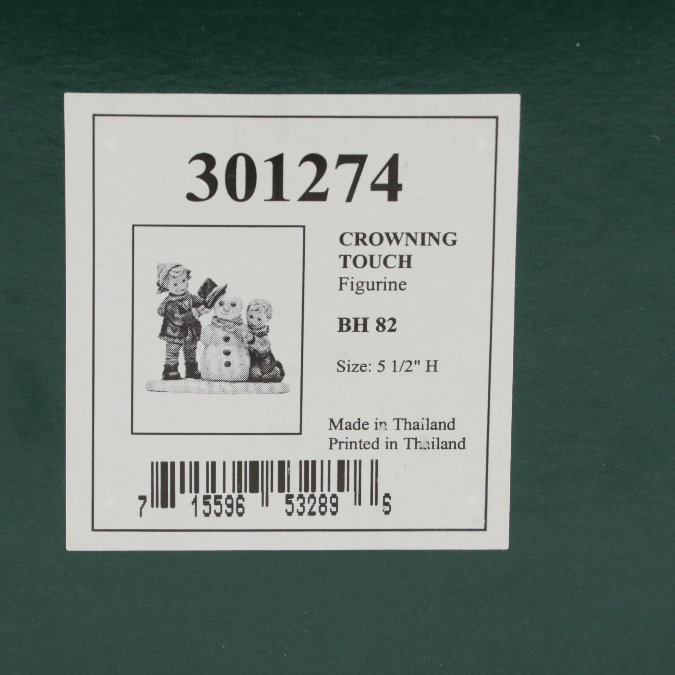 Berta Hummel "Girl with Recorder" and "Crowning Touch" Ceramic Figurines