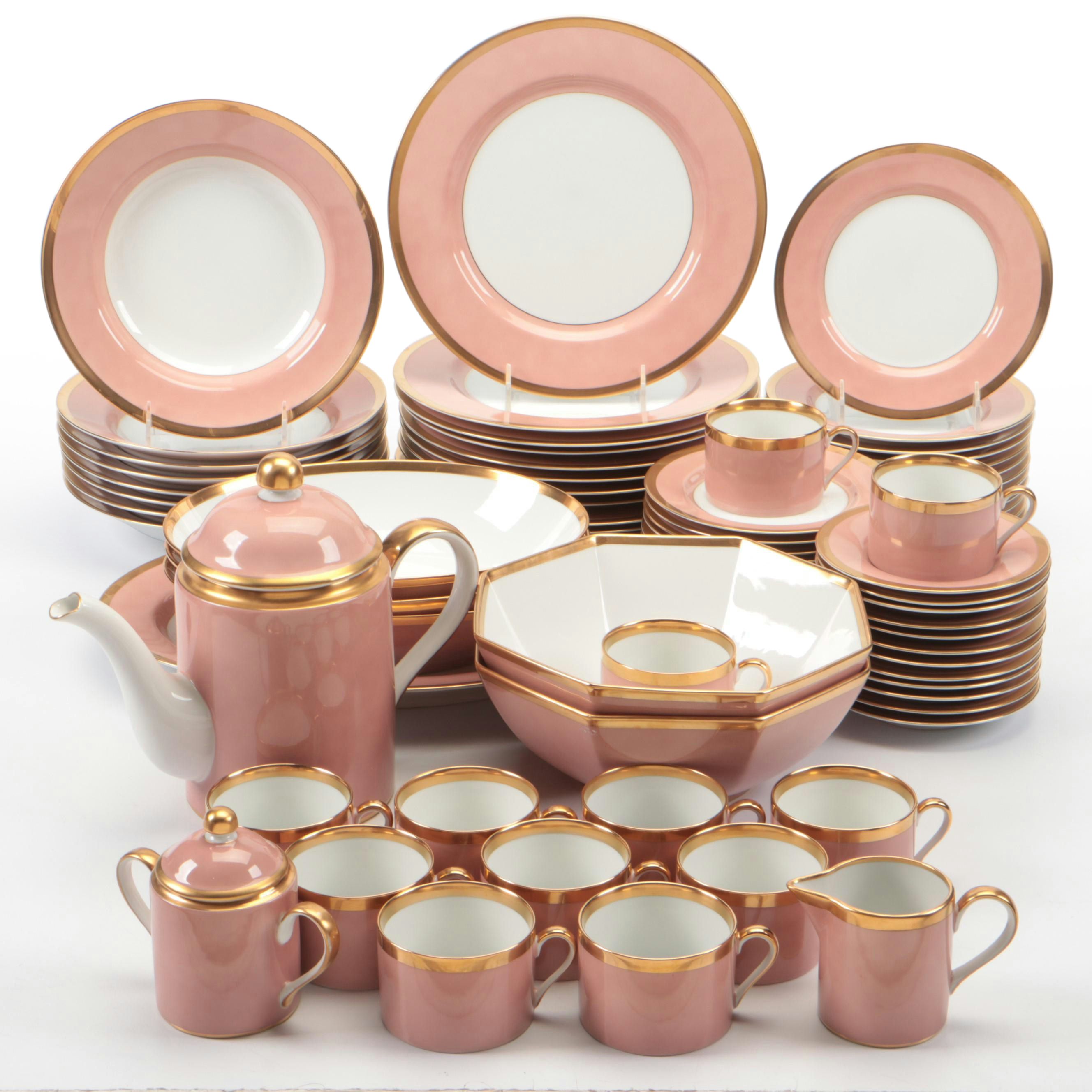 Fitz & Floyd "Versailles Dusty Rose" Ceramic Dinnerware