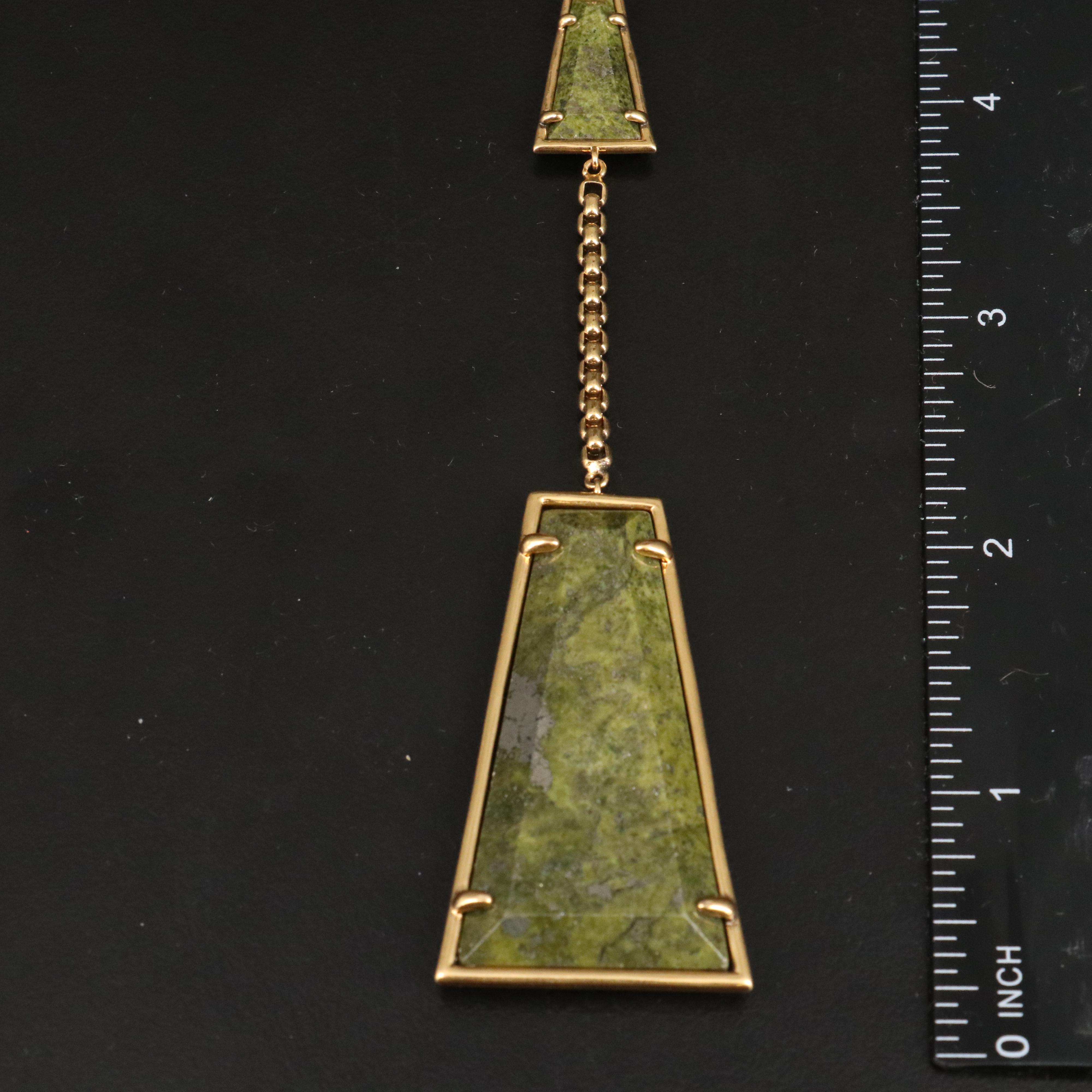 Kendra Scott Serpentine Necklace with CZ Accent