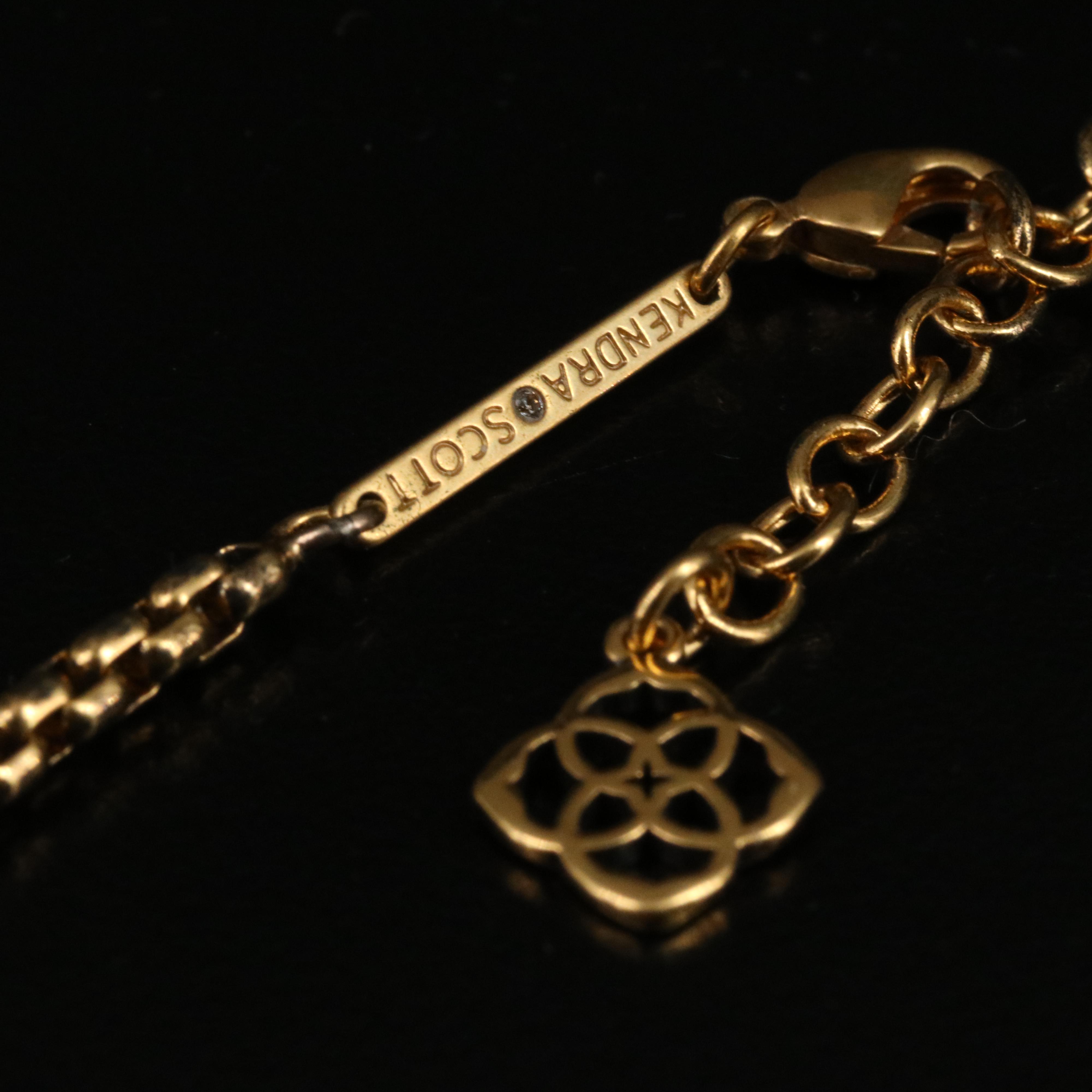 Kendra Scott Serpentine Necklace with CZ Accent