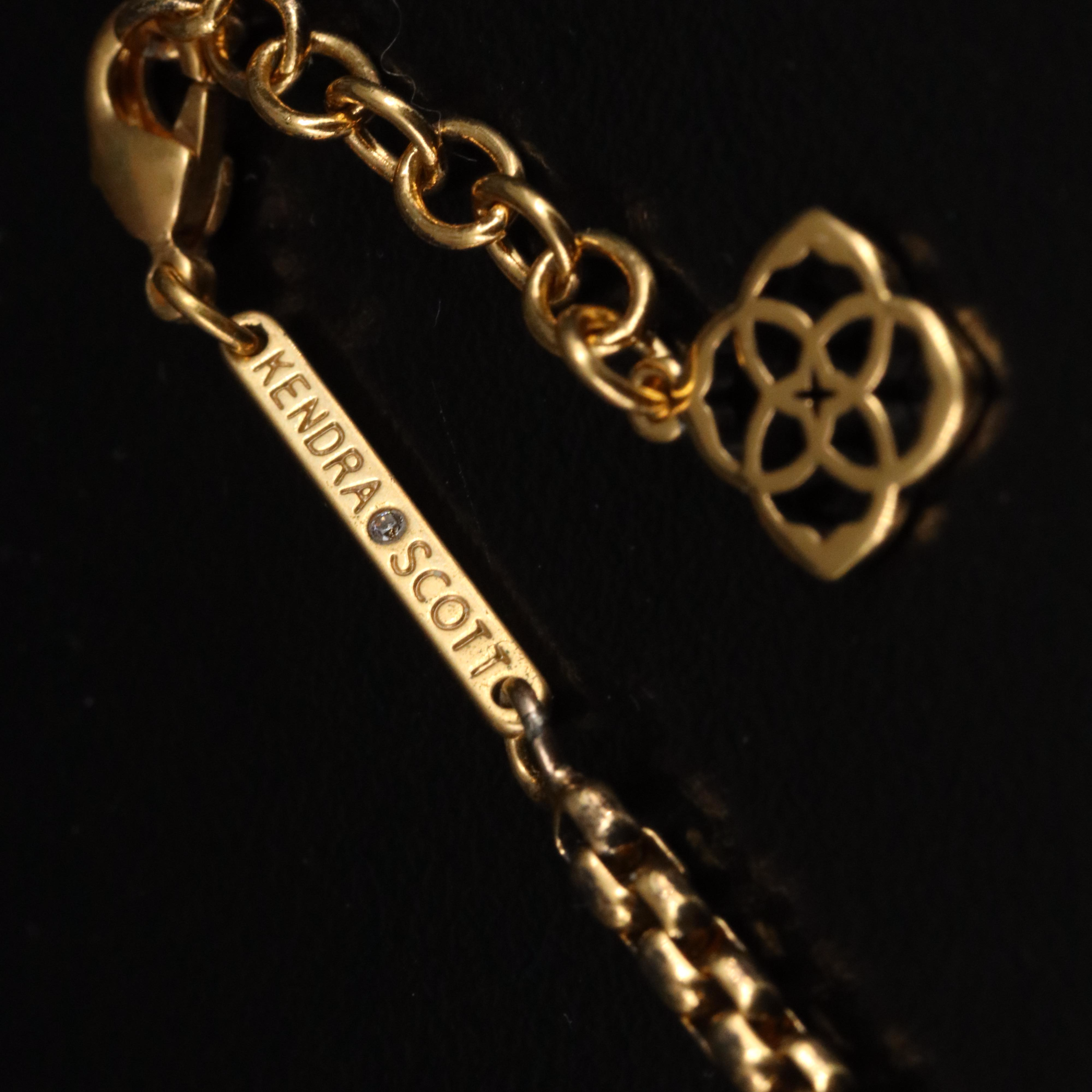 Kendra Scott Serpentine Necklace with CZ Accent