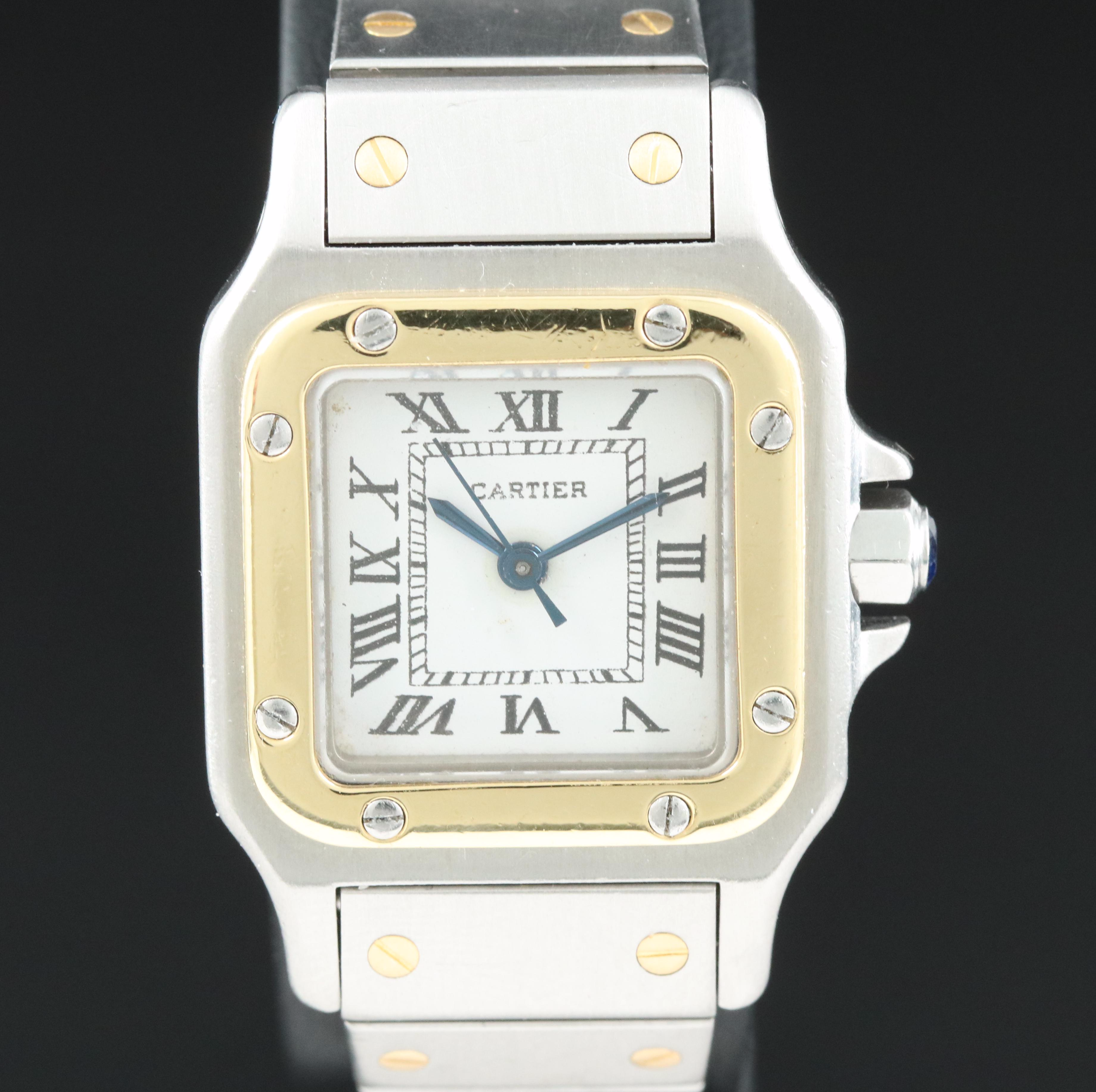 Cartier Santos 18K and Stainless Steel Automatic Watch