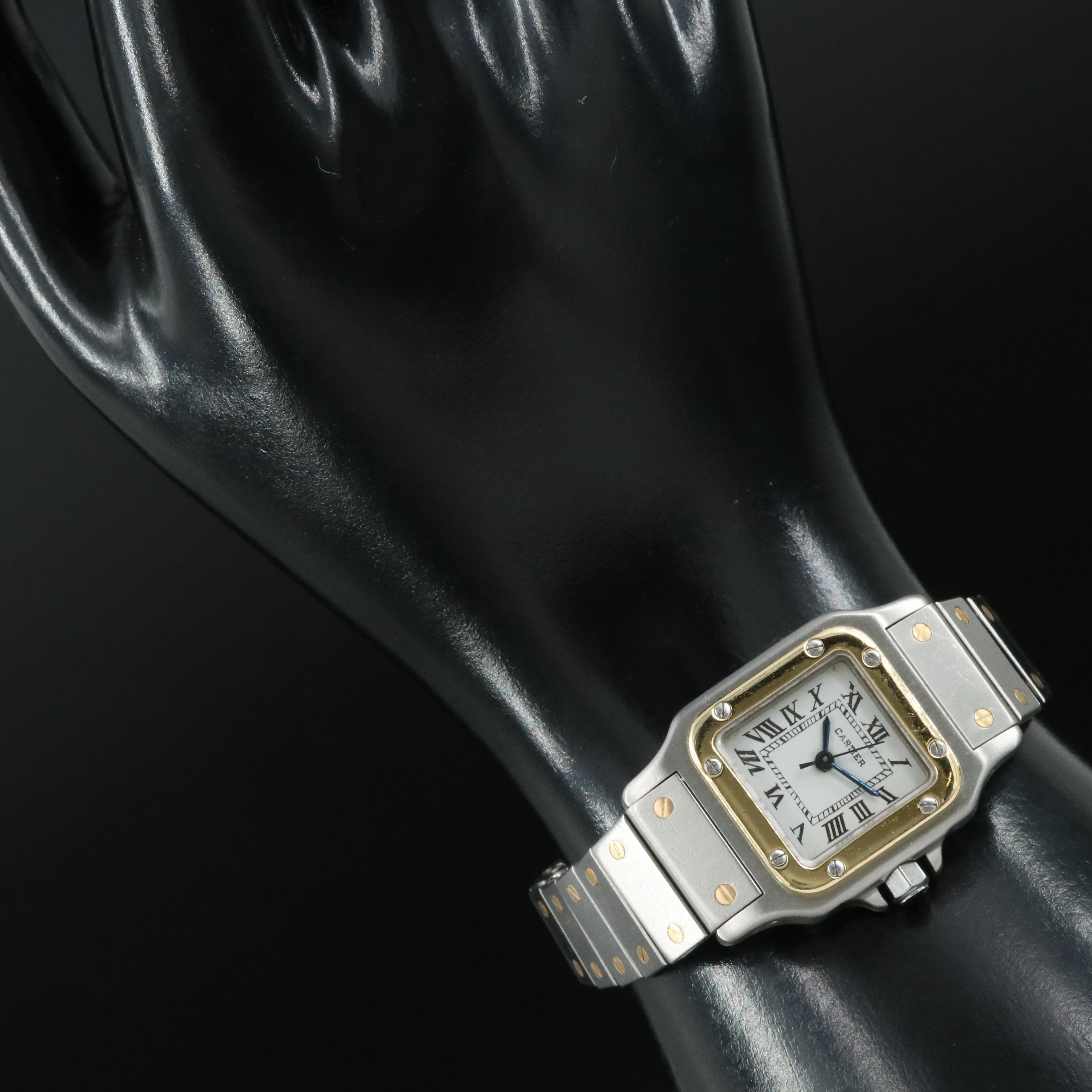 Cartier Santos 18K and Stainless Steel Automatic Watch