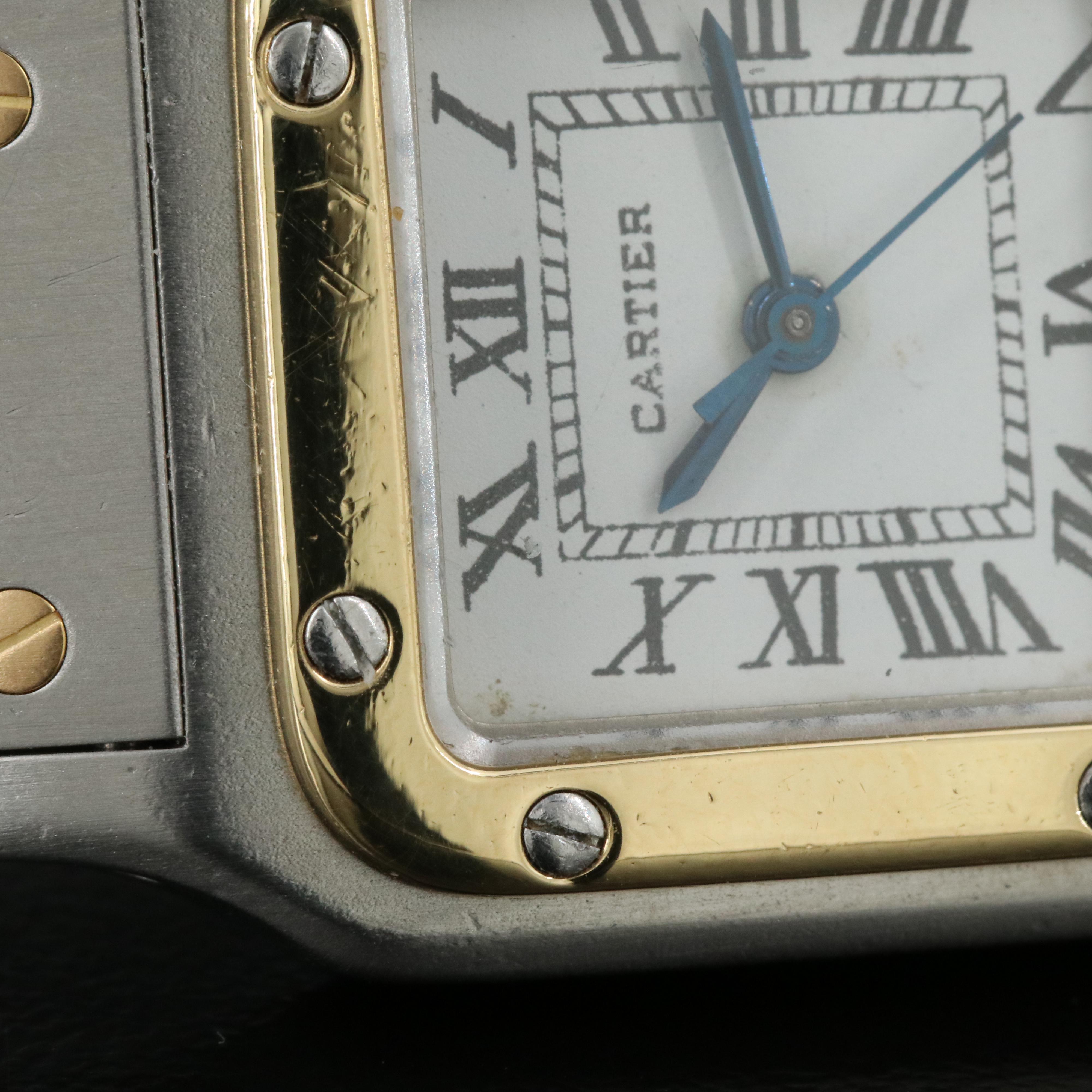 Cartier Santos 18K and Stainless Steel Automatic Watch