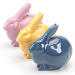 Rookwood Pottery "Grove Bunny" Glazed Ceramic Figurines