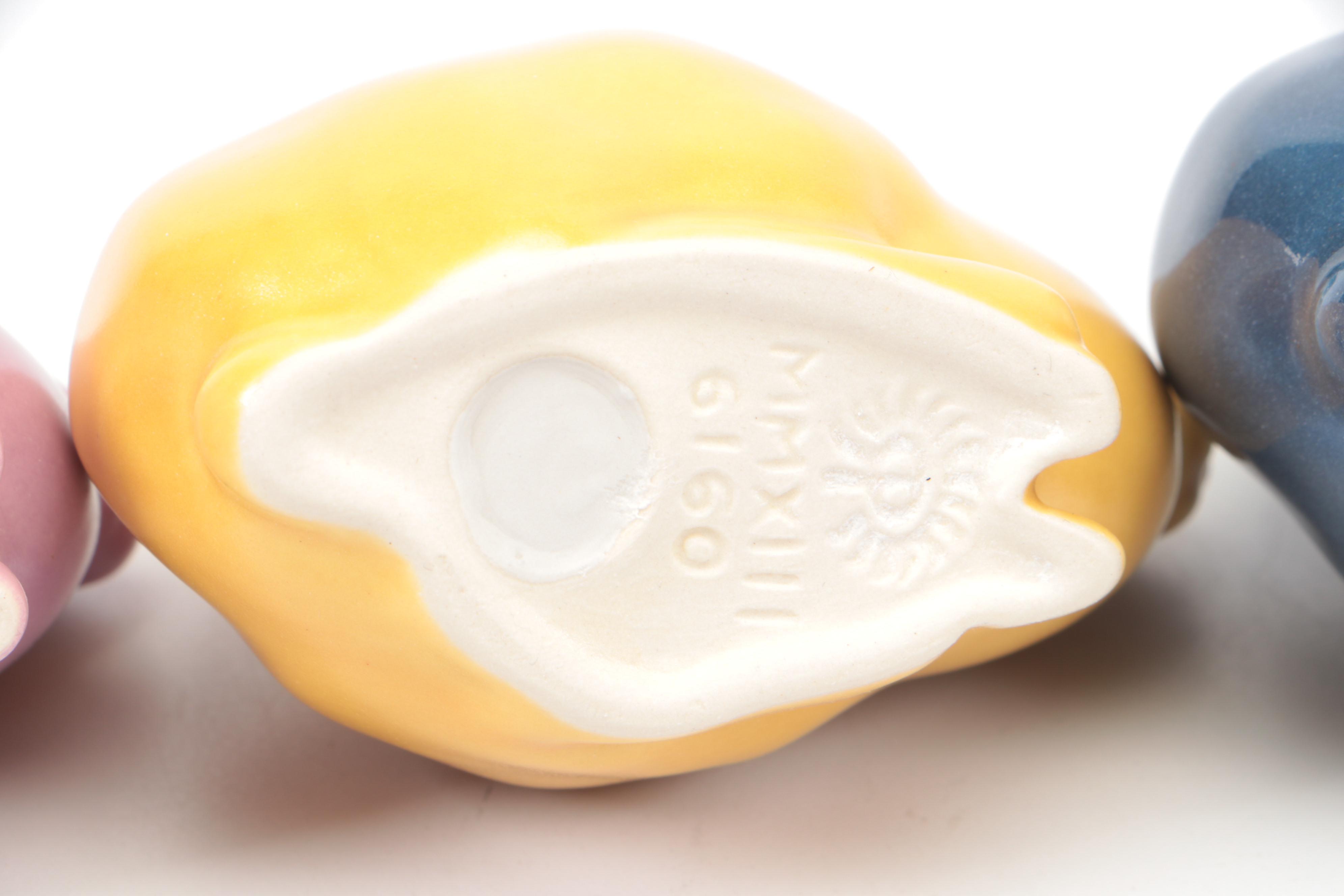 Rookwood Pottery "Grove Bunny" Glazed Ceramic Figurines