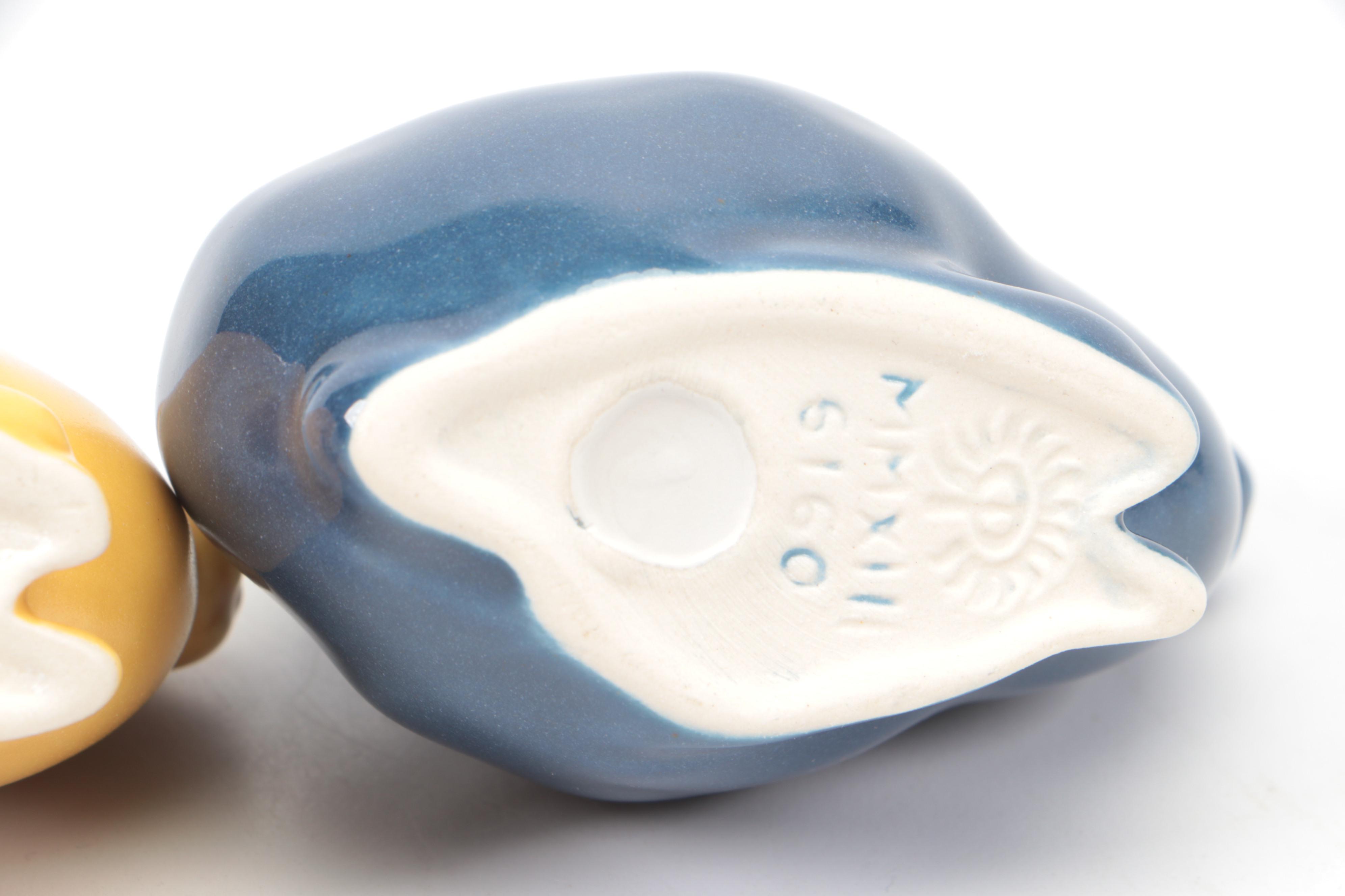 Rookwood Pottery "Grove Bunny" Glazed Ceramic Figurines