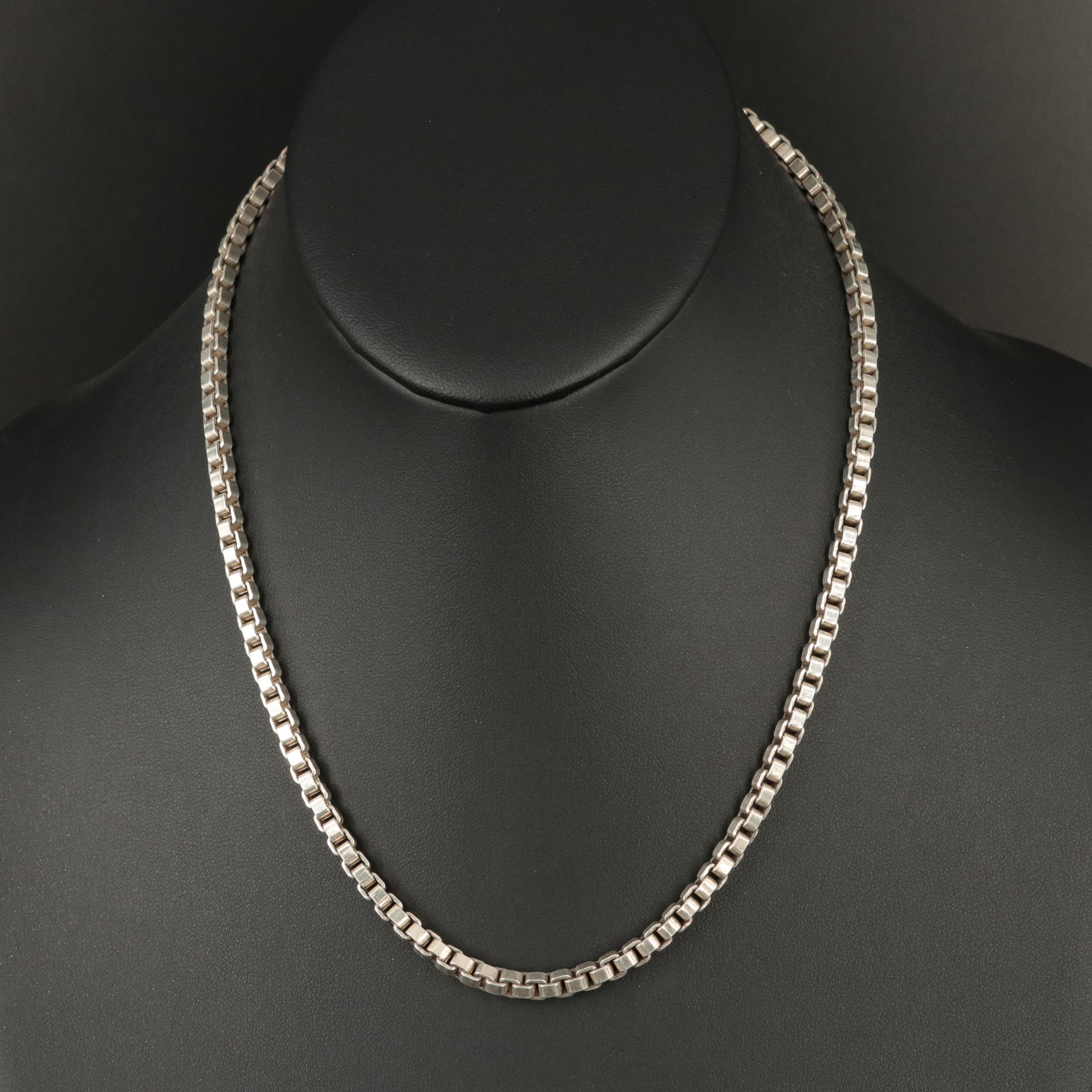 Tiffany & Co. Sterling Venetian Link Chain Necklace