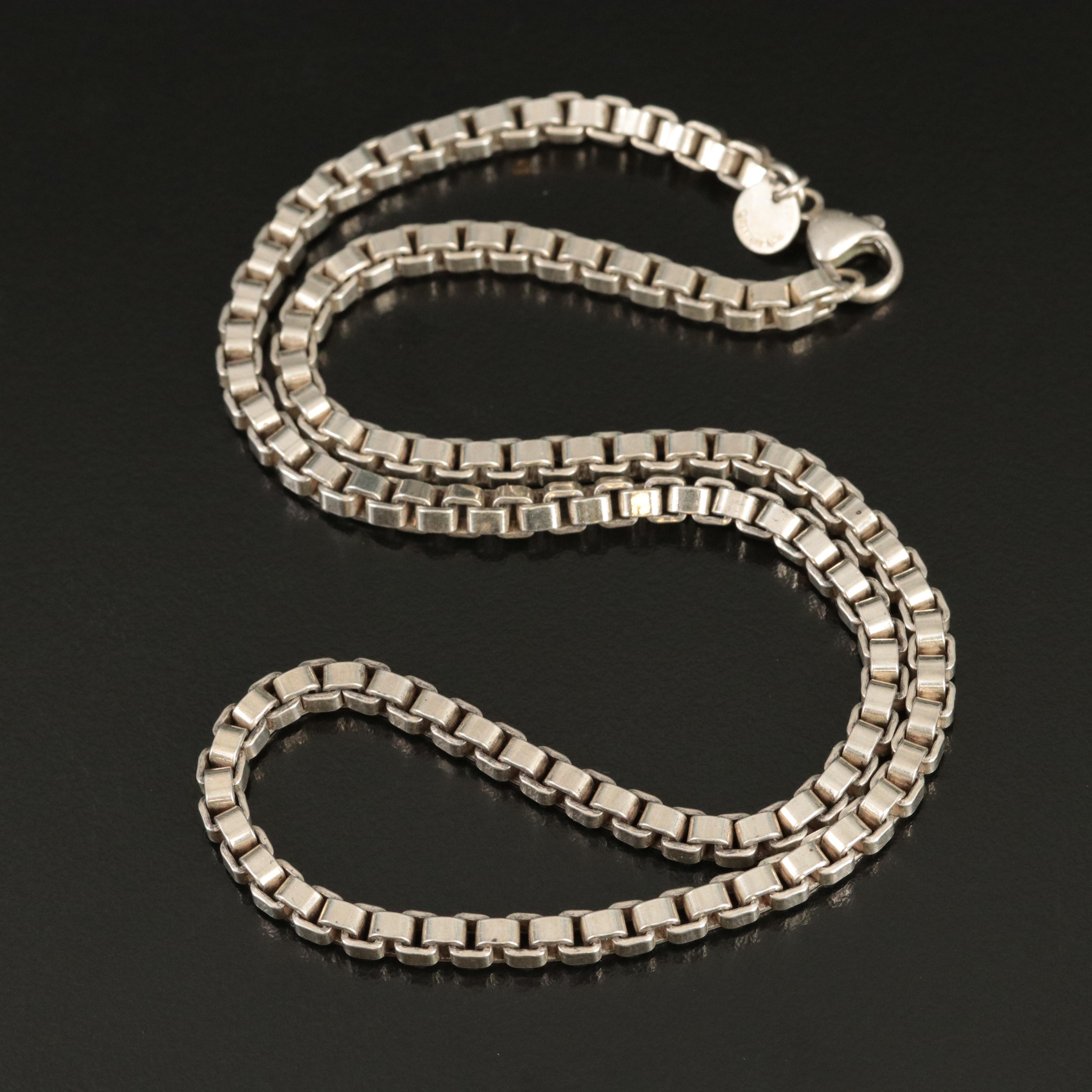 Tiffany & Co. Sterling Venetian Link Chain Necklace