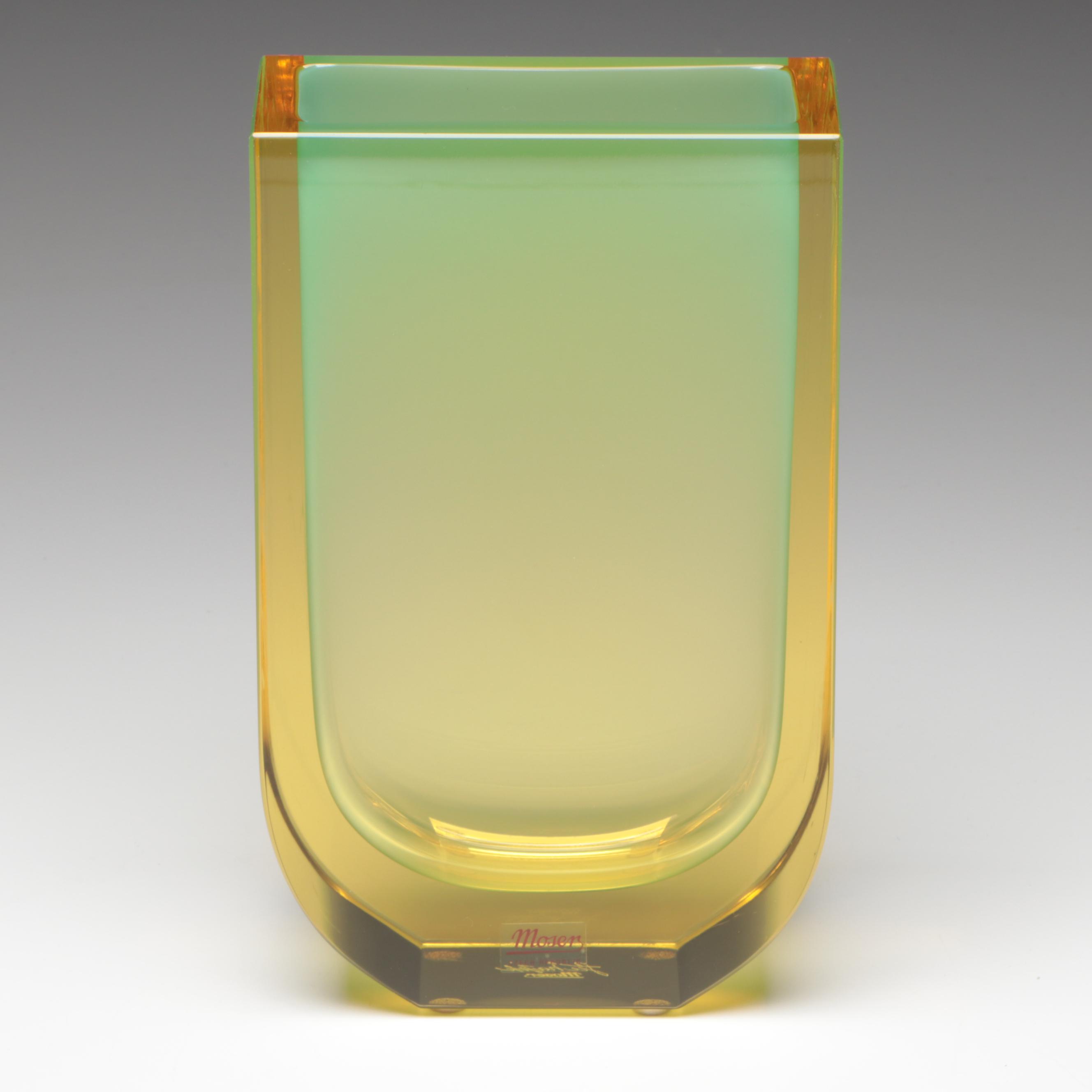 Jiří Šuhájek for Moser "Four Seasons" Glass Vase