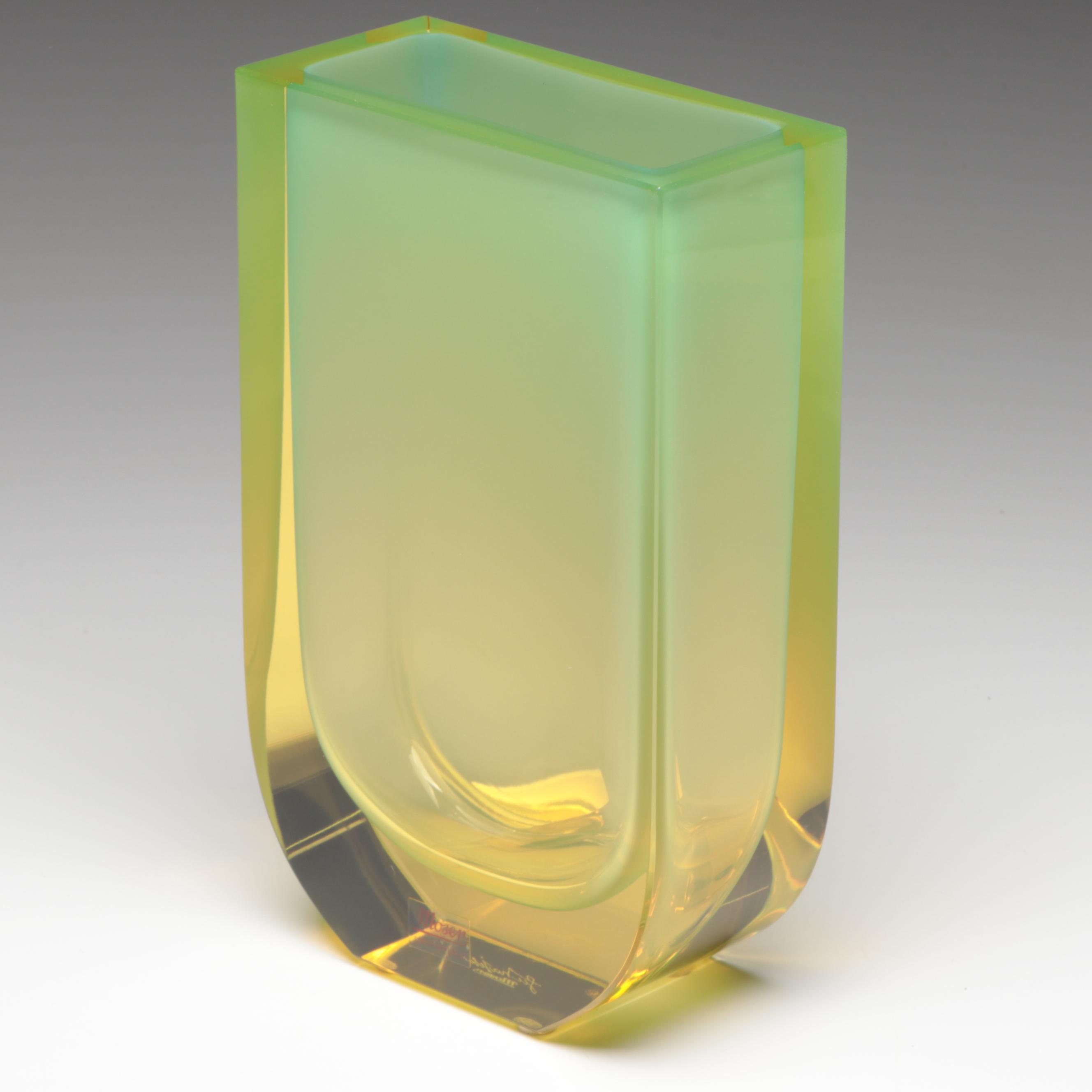 Jiří Šuhájek for Moser "Four Seasons" Glass Vase