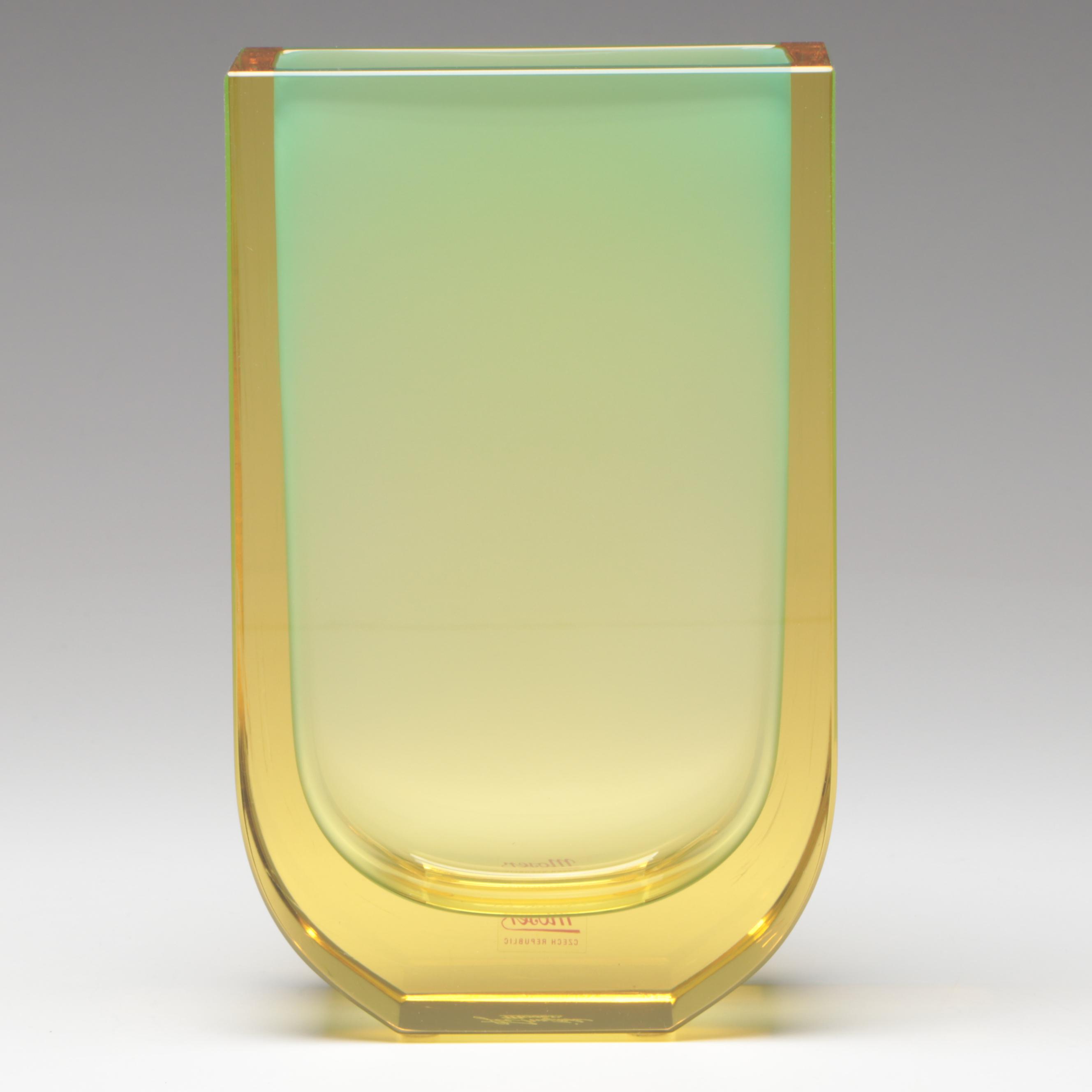 Jiří Šuhájek for Moser "Four Seasons" Glass Vase
