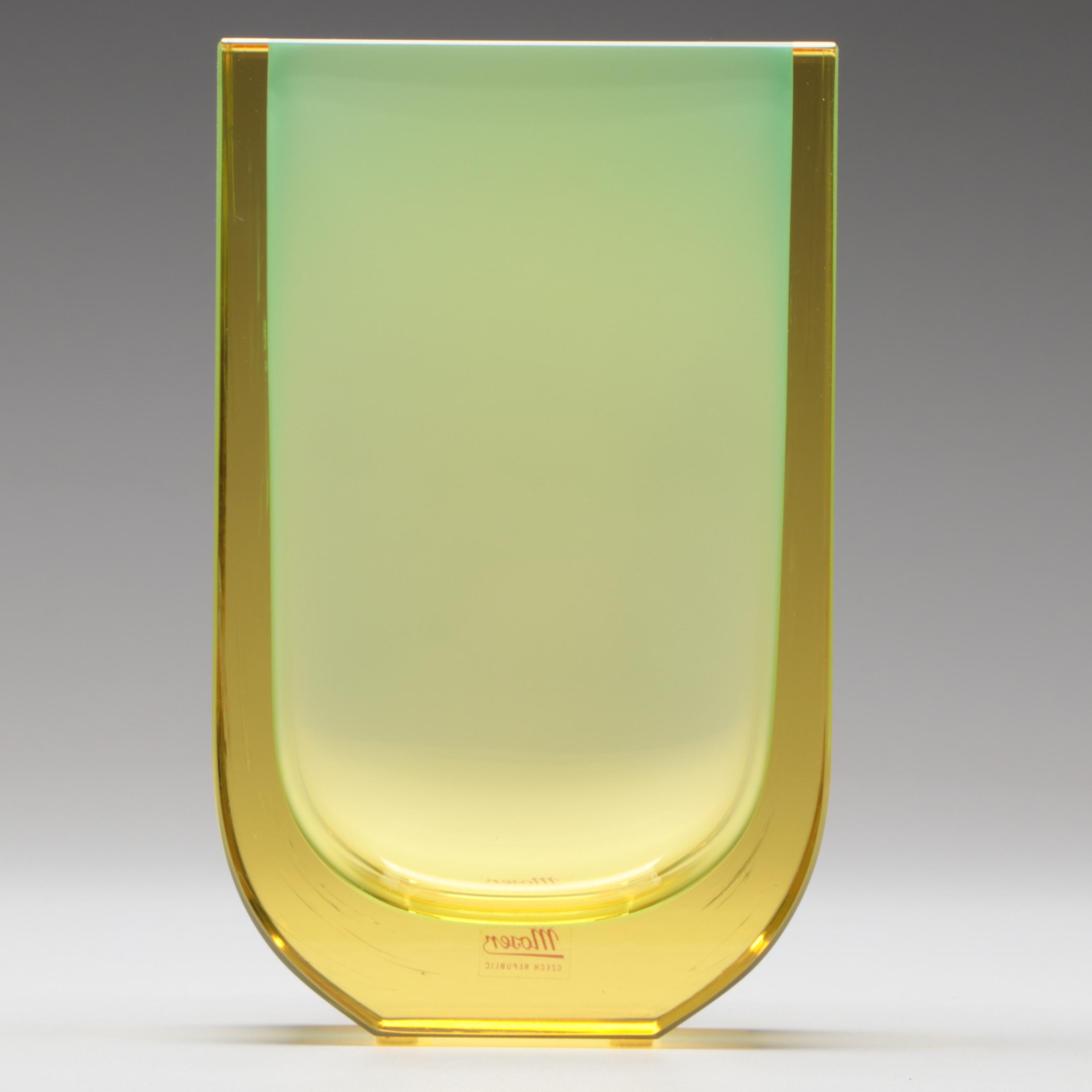 Jiří Šuhájek for Moser "Four Seasons" Glass Vase