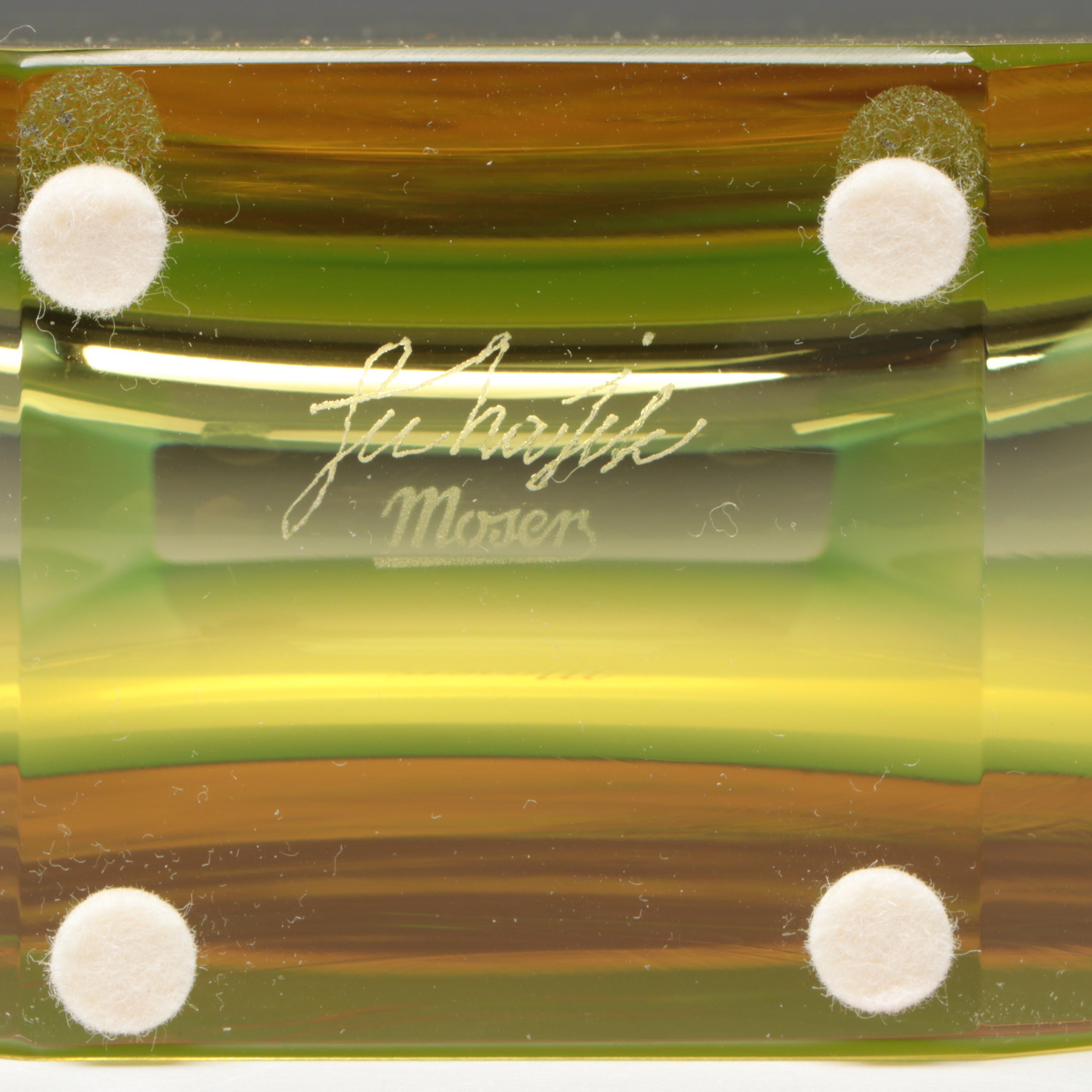 Jiří Šuhájek for Moser "Four Seasons" Glass Vase