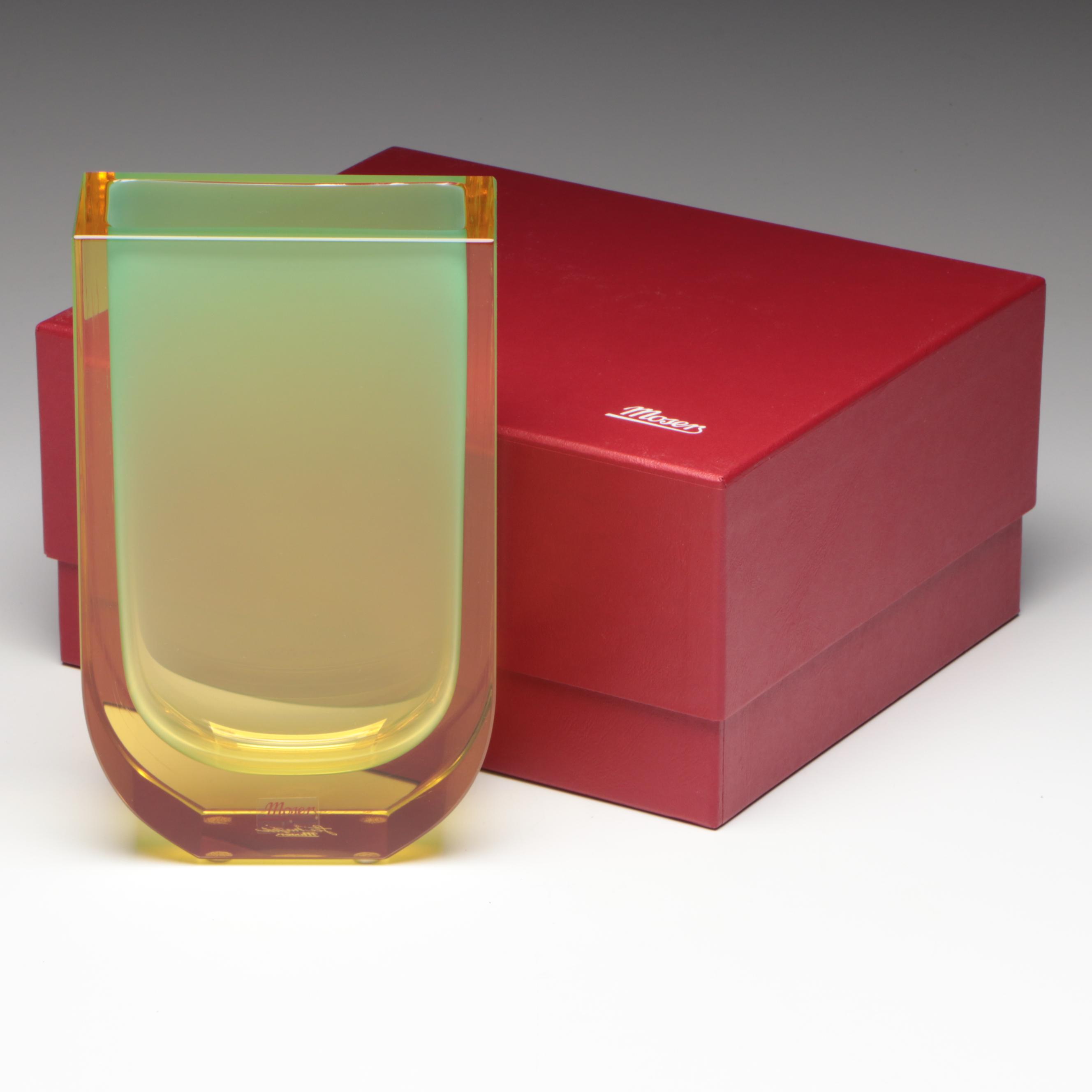 Jiří Šuhájek for Moser "Four Seasons" Glass Vase