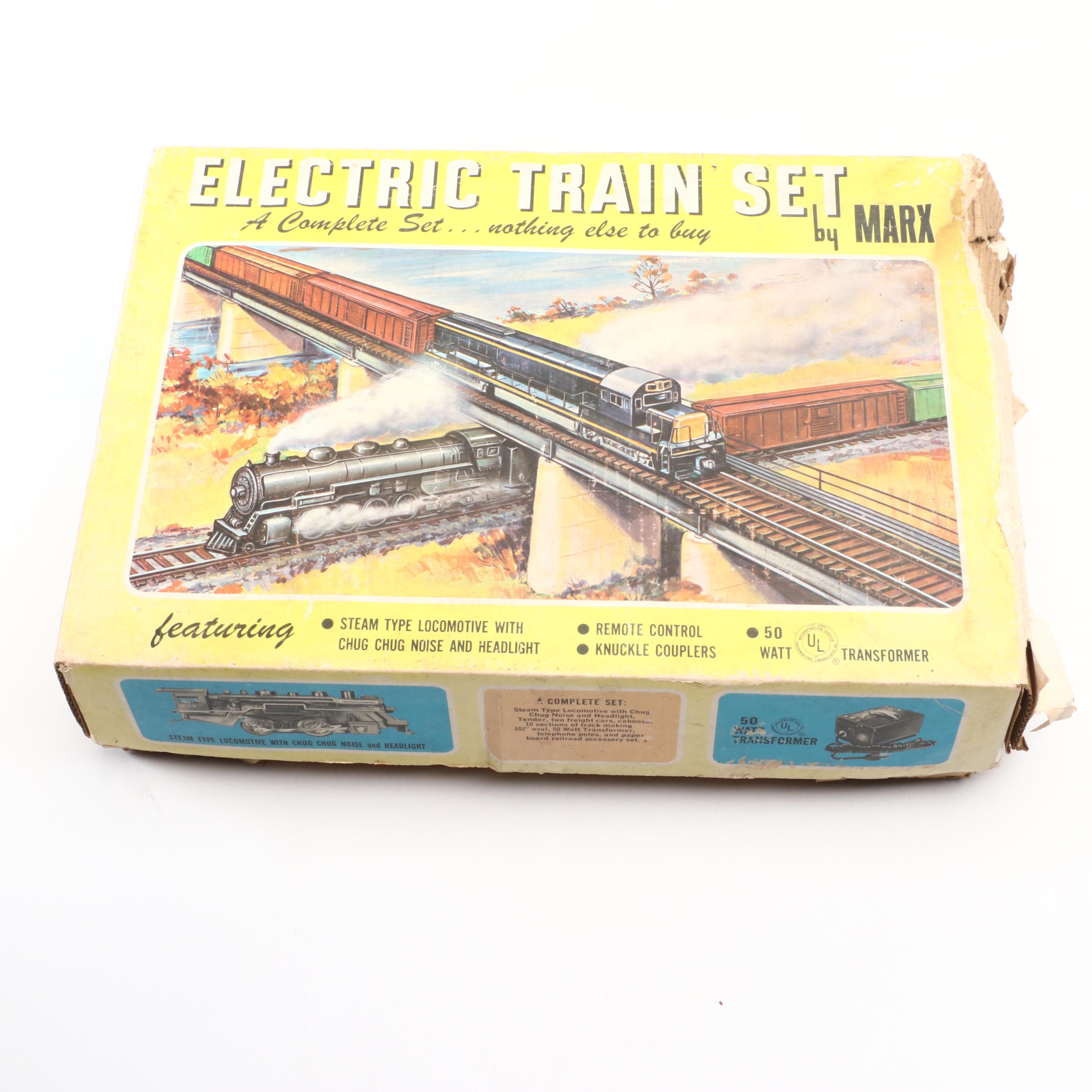 Marx O Gauge Electric Train Set, Mid to Late 20th Century