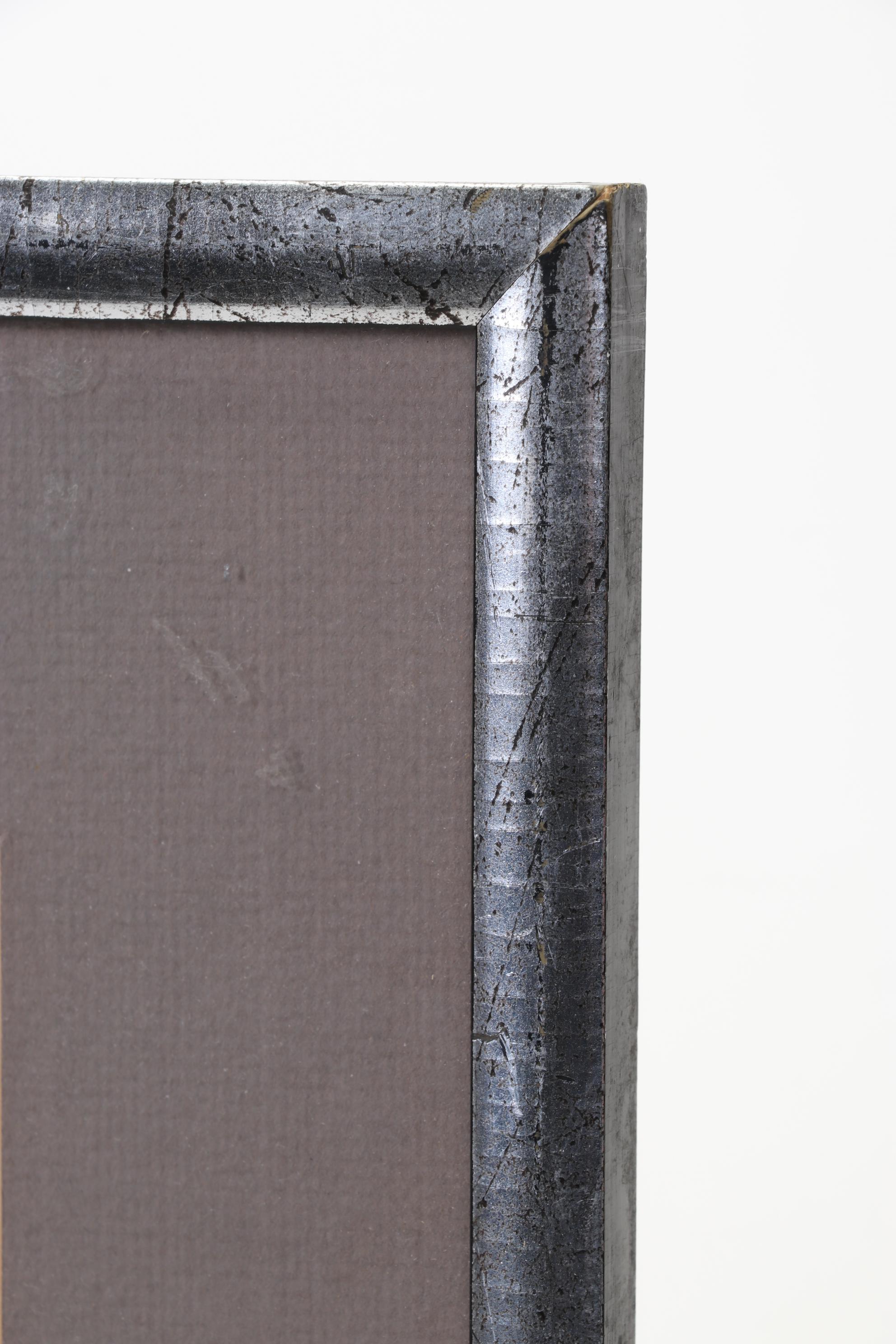 Waterfront Landscape Ink and Watercolor Drawing "Paris," 1978