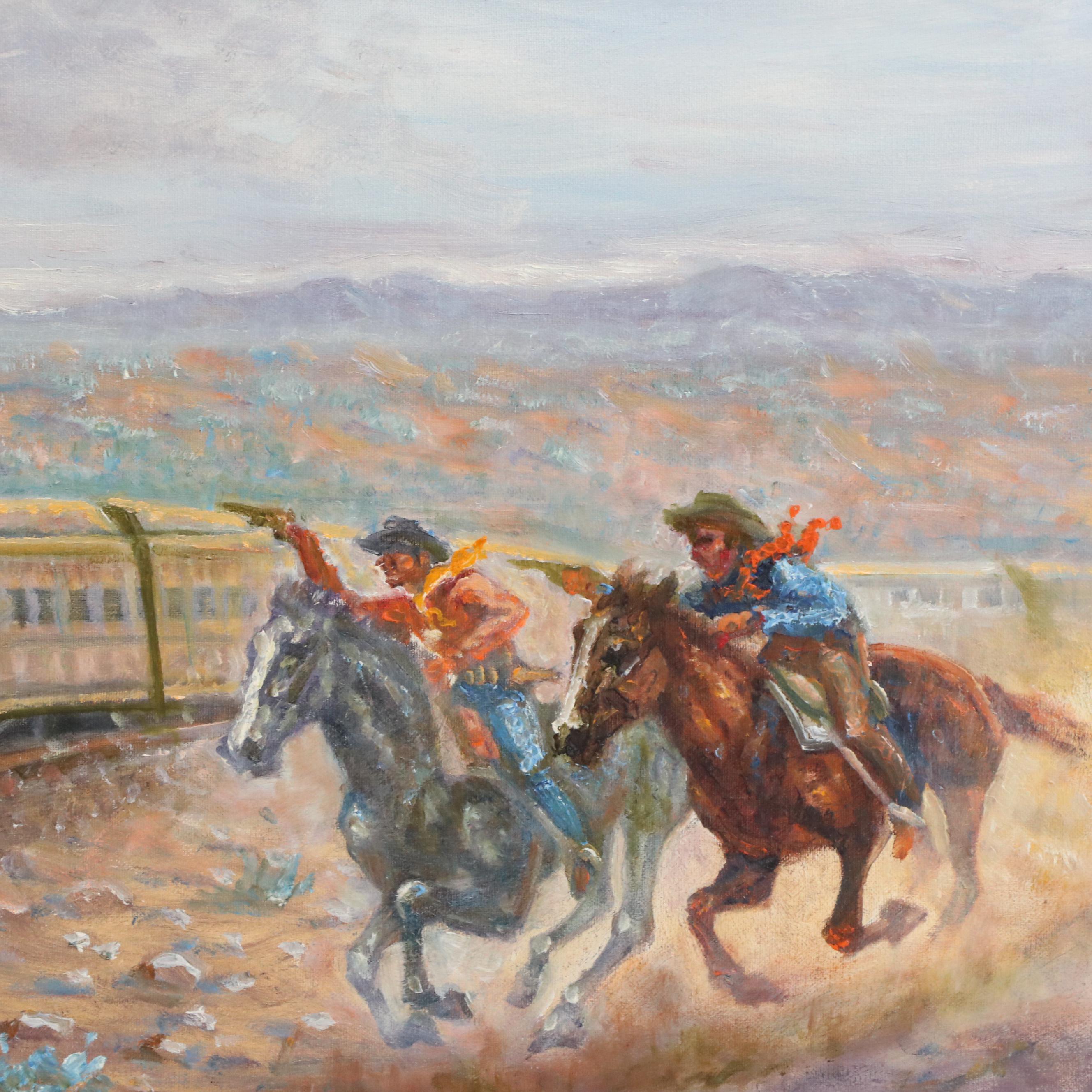 Gregory Perillo Western Genre Oil Painting, 21st Century