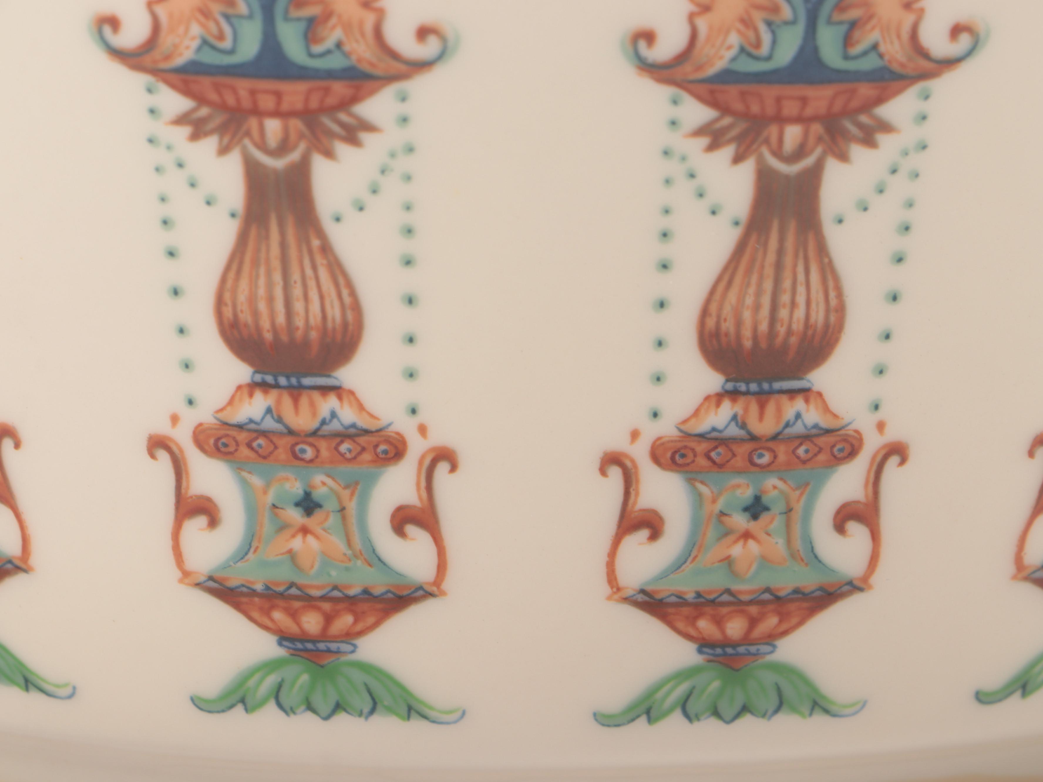 Lenox "Lido" Bone China Salad Serving Bowl, Late 20th Century