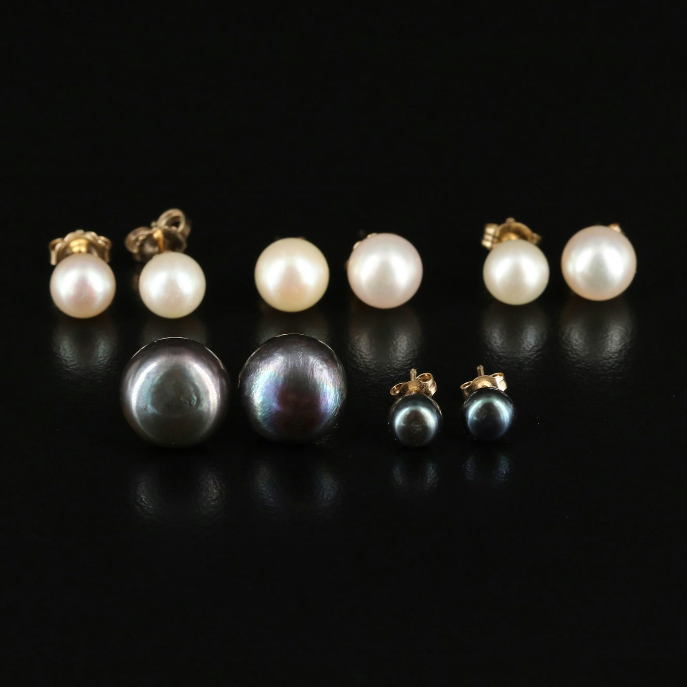 14K Pearl Stud Earrings | EBTH