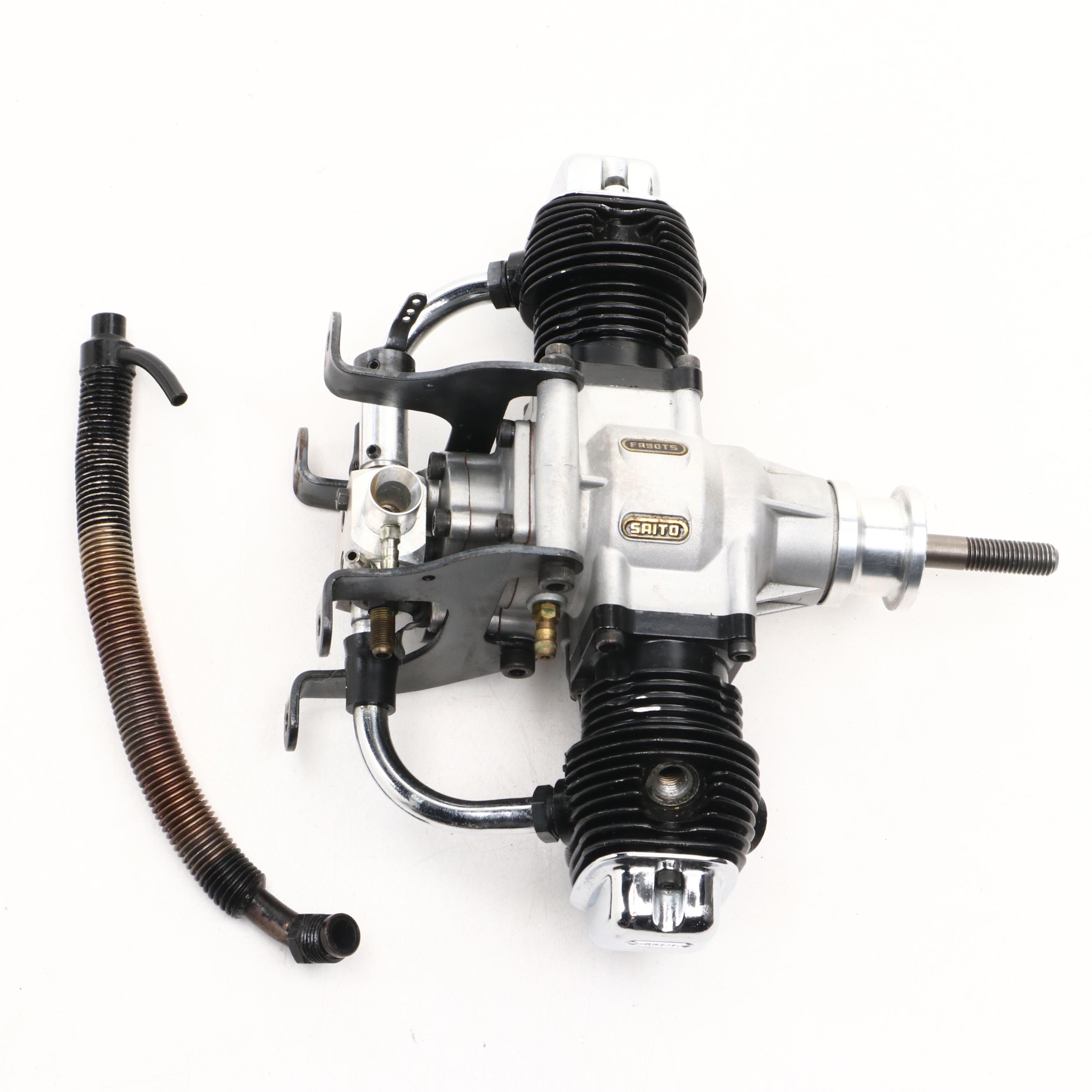 Saito FA-90TS Flat Twin Four-Stroke Model Plane Engine