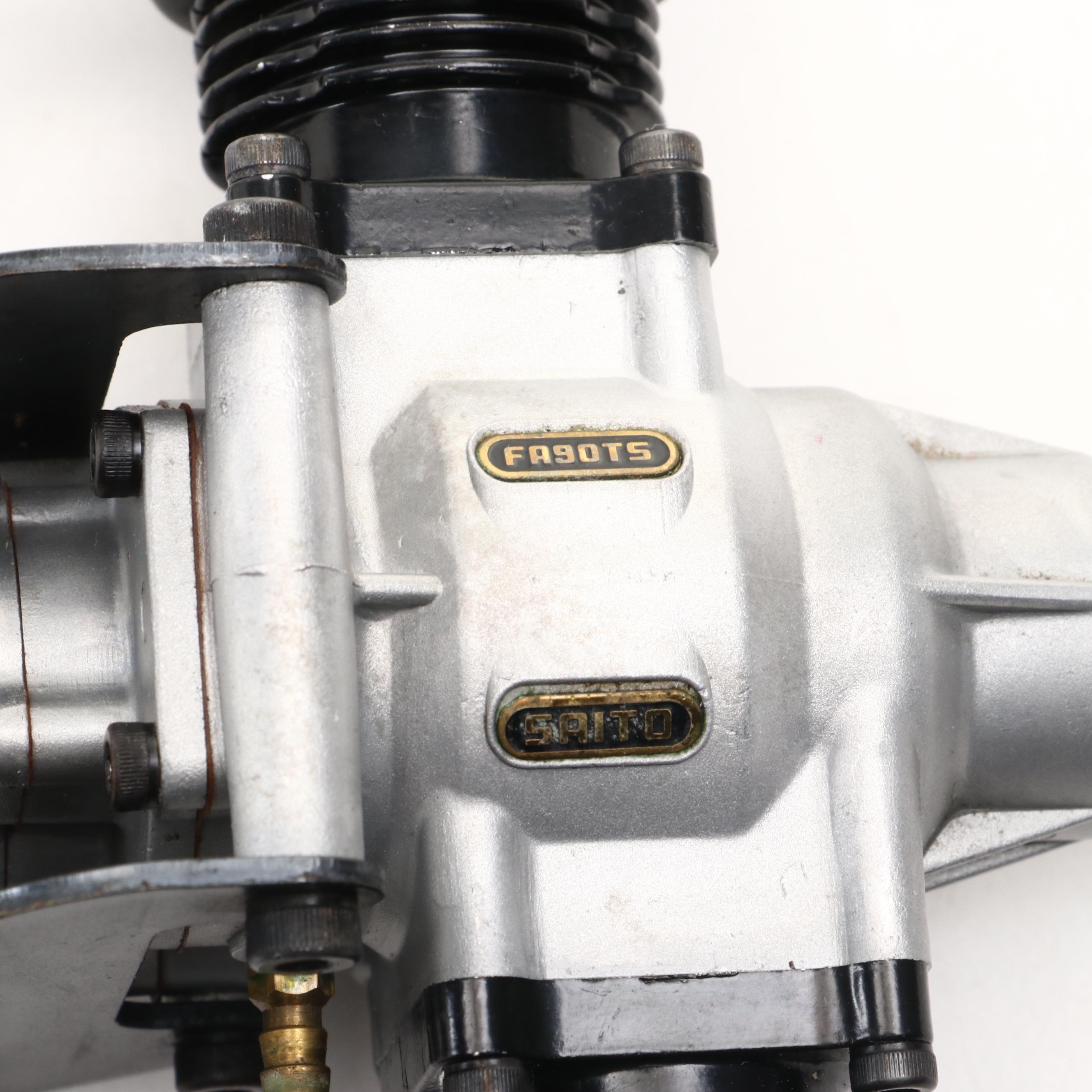 Saito FA-90TS Flat Twin Four-Stroke Model Plane Engine