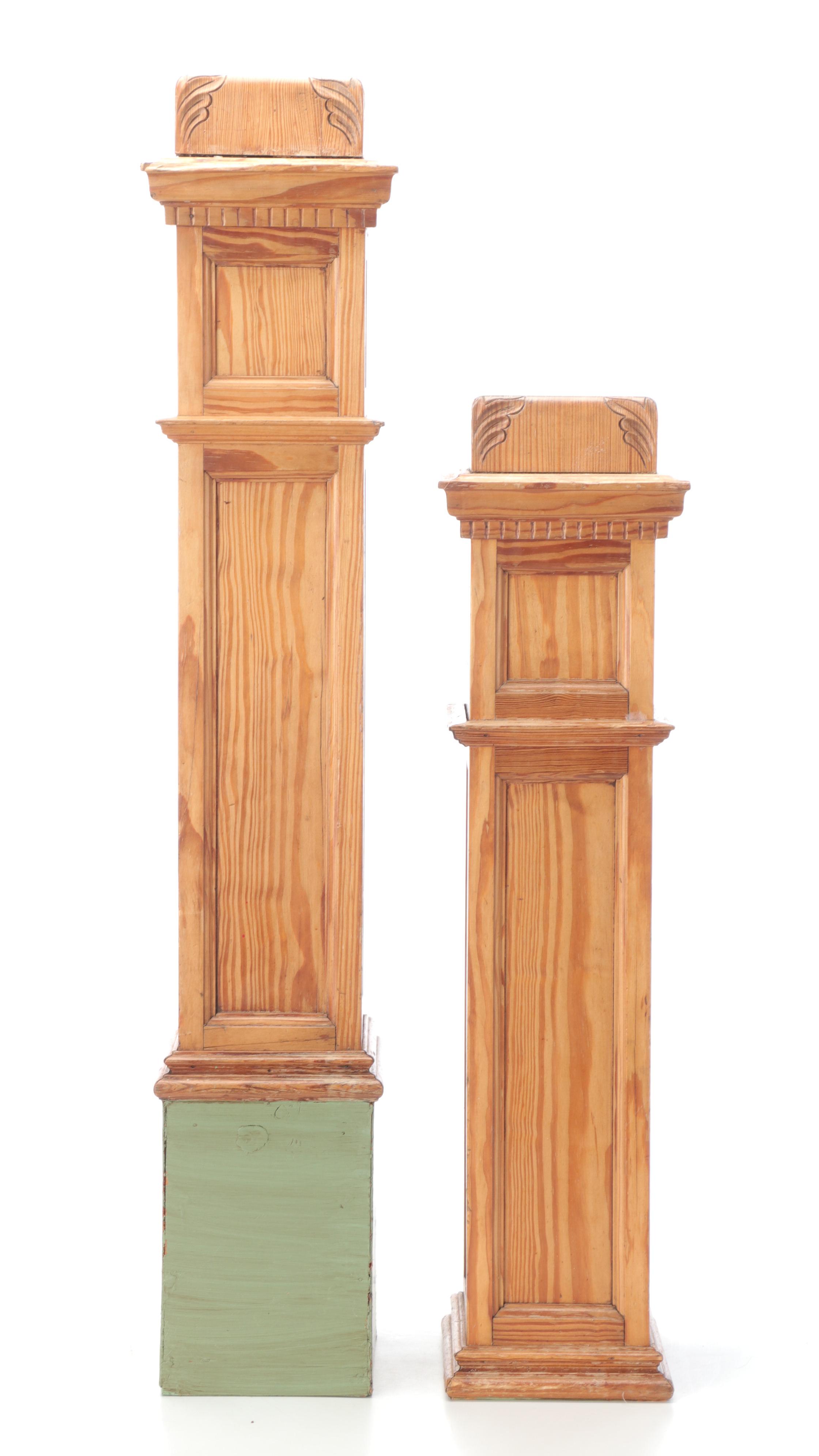 Heavy Oak Wood Columns