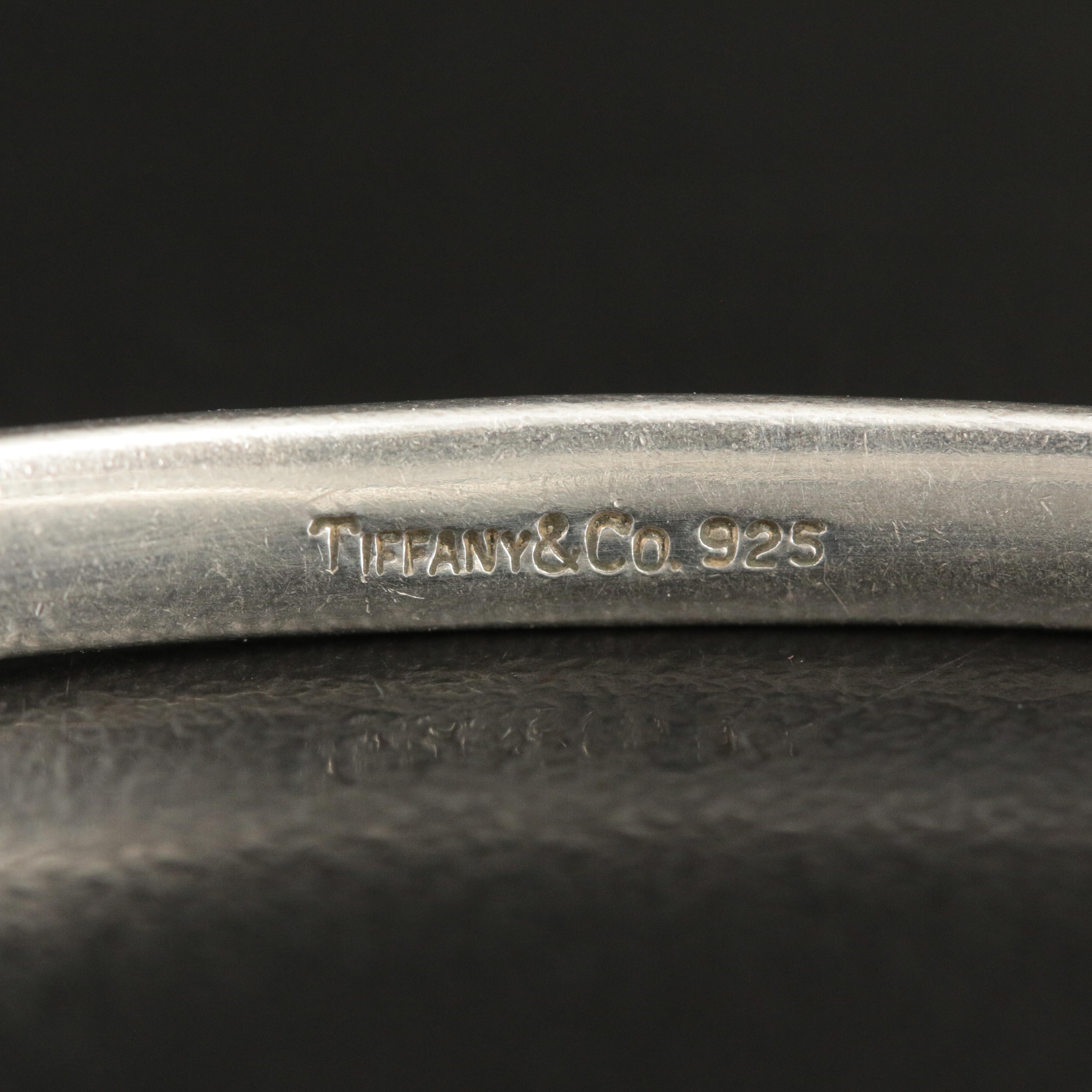 Tiffany & Co. Interlocking Double Loops Sterling Bangle Bracelet