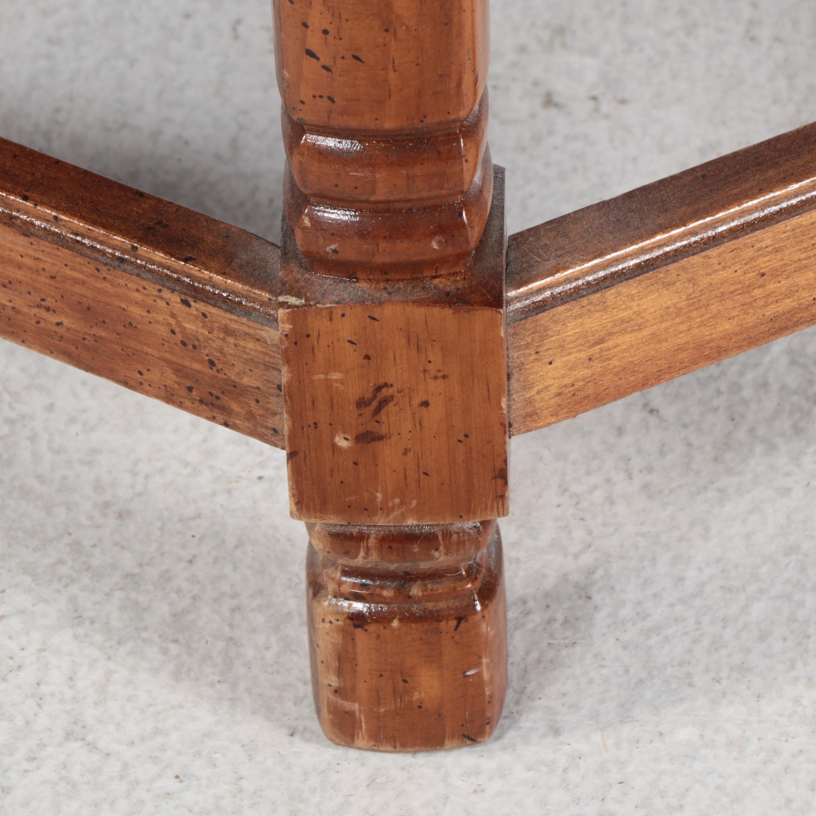 Mid Century Modern Style Wooden Glass Top Coffee and Side Tables