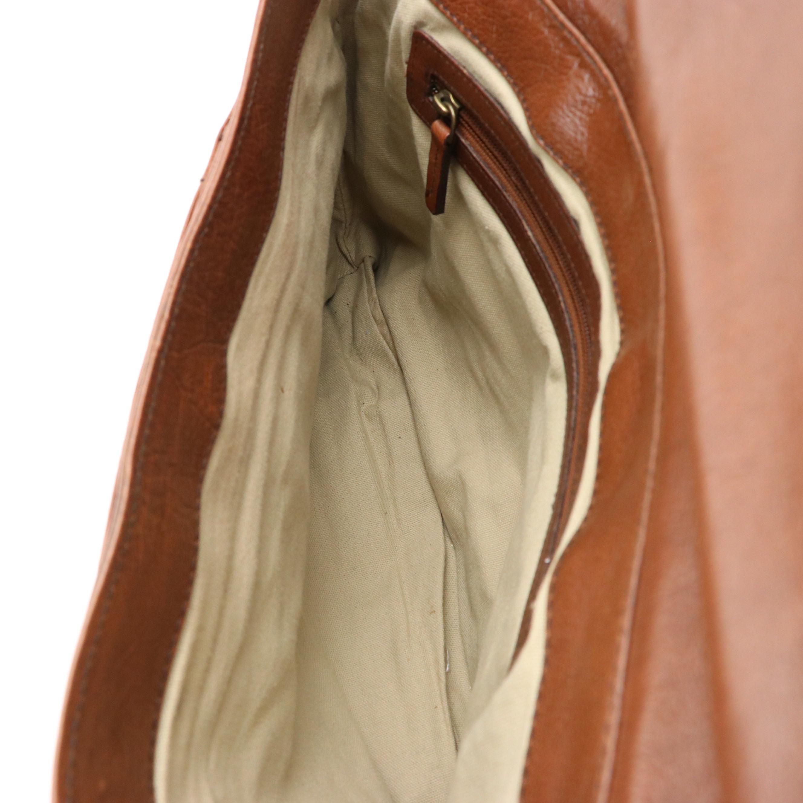 Hidesign and Saddleback Brown Leather Messenger Bags